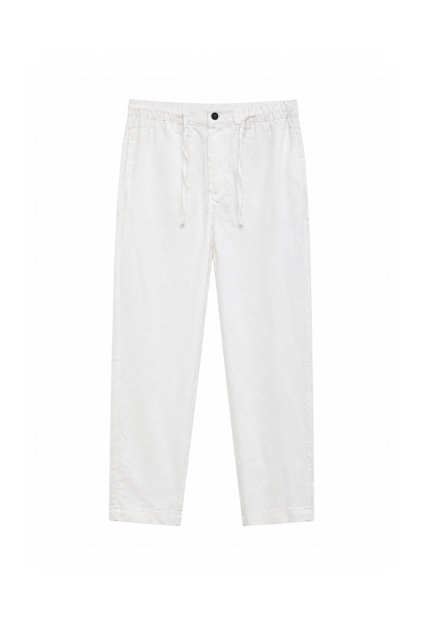 Baggy Kalıp Pamuklu Keten Klasik Pantolon
