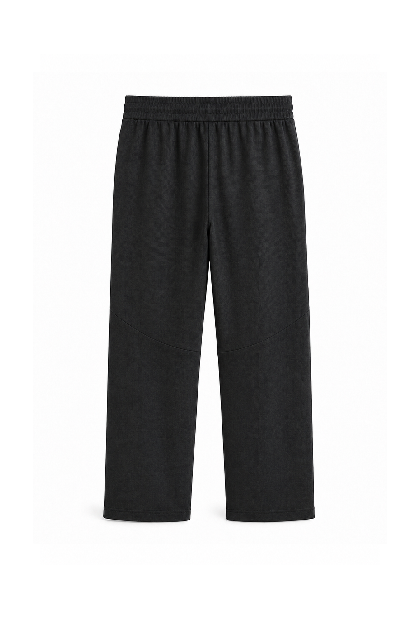 Beli Lastikli Jakarlı Cepli Baggy Siyah Pantolon