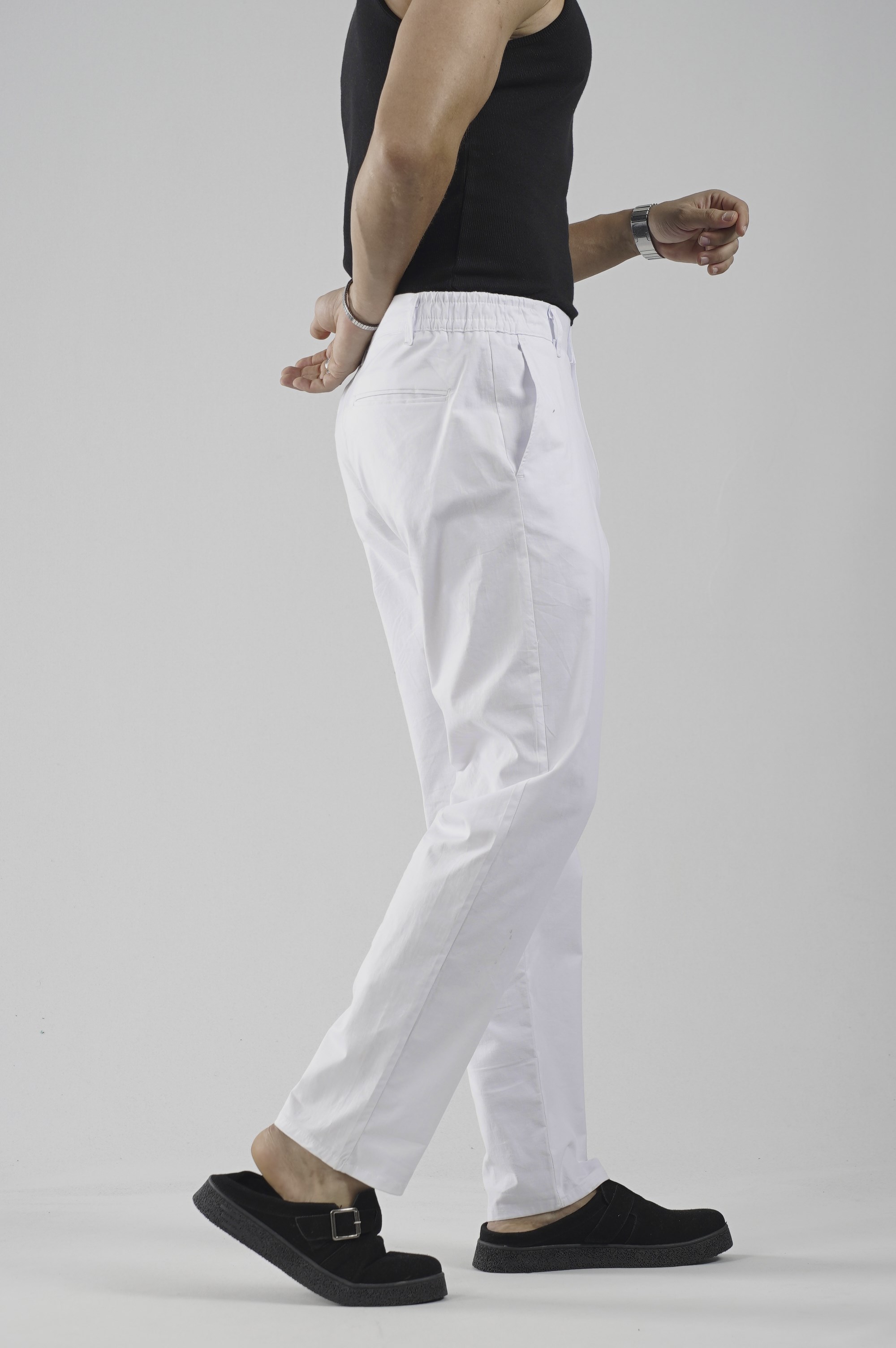 Beli Lastikli Regular Kalıp Chino Likralı Erkek Pantolon