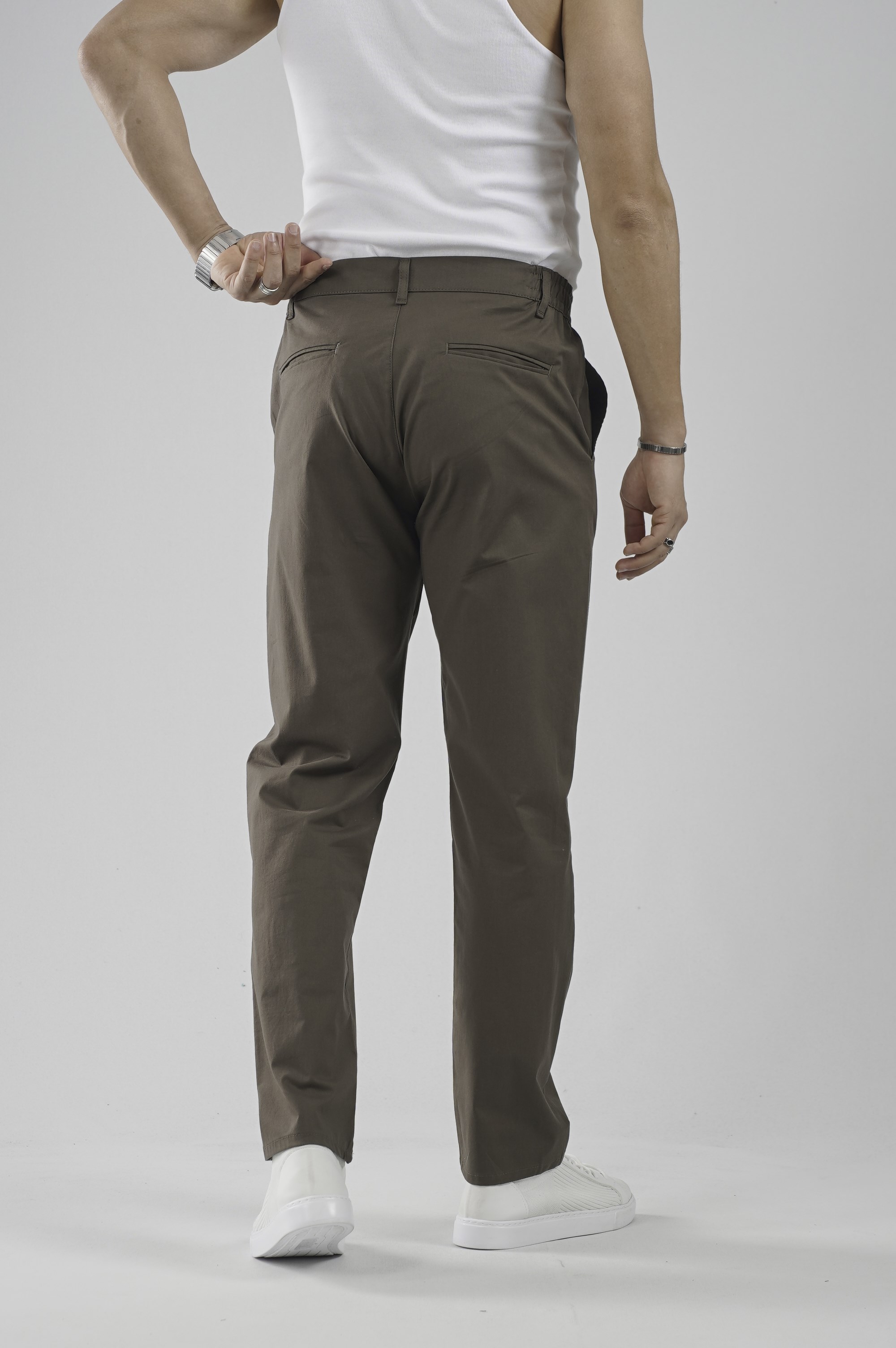Beli Lastikli Regular Kalıp Chino Likralı Erkek Pantolon