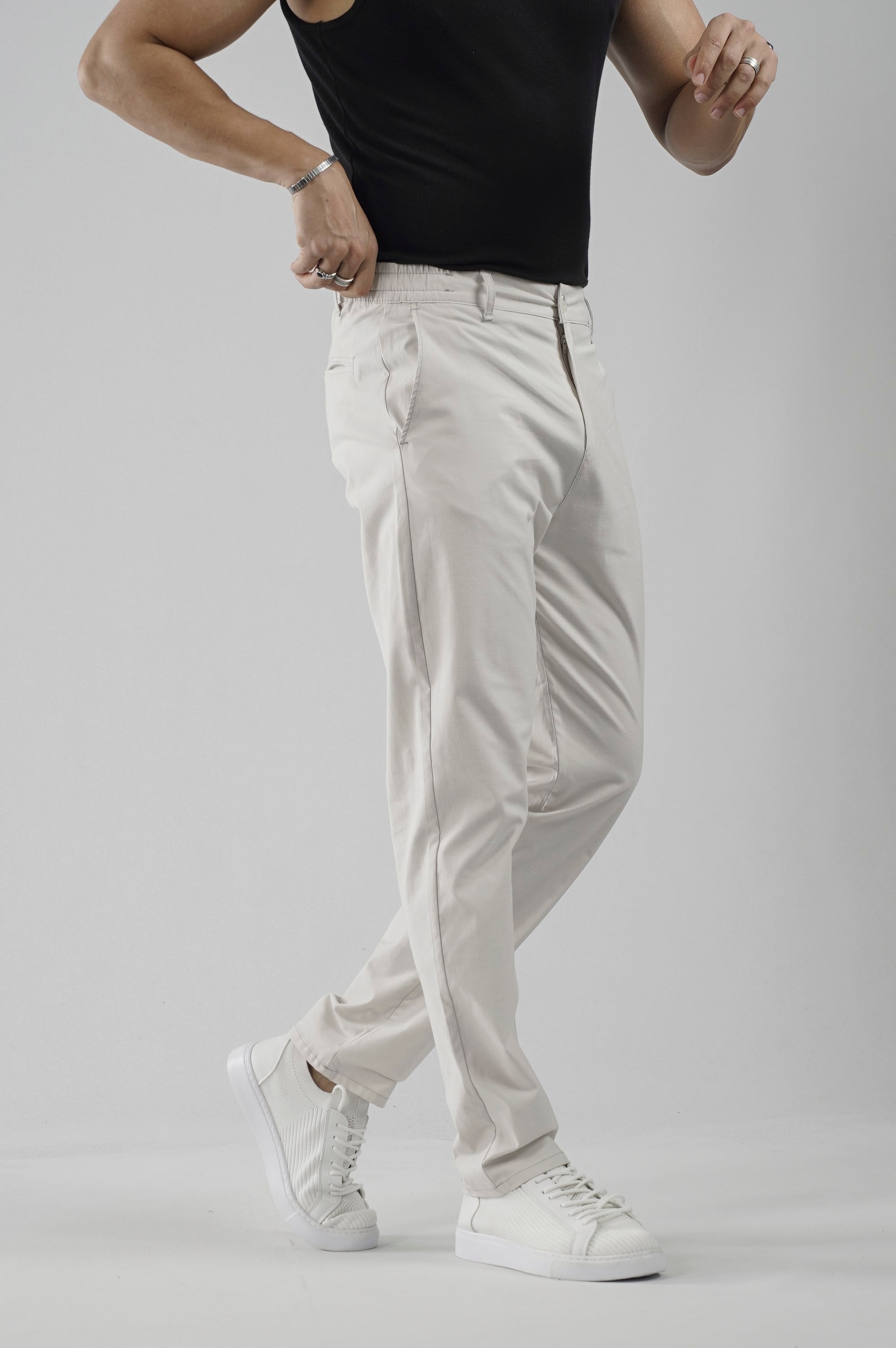 Beli Lastikli Regular Kalıp Chino Likralı Erkek Pantolon