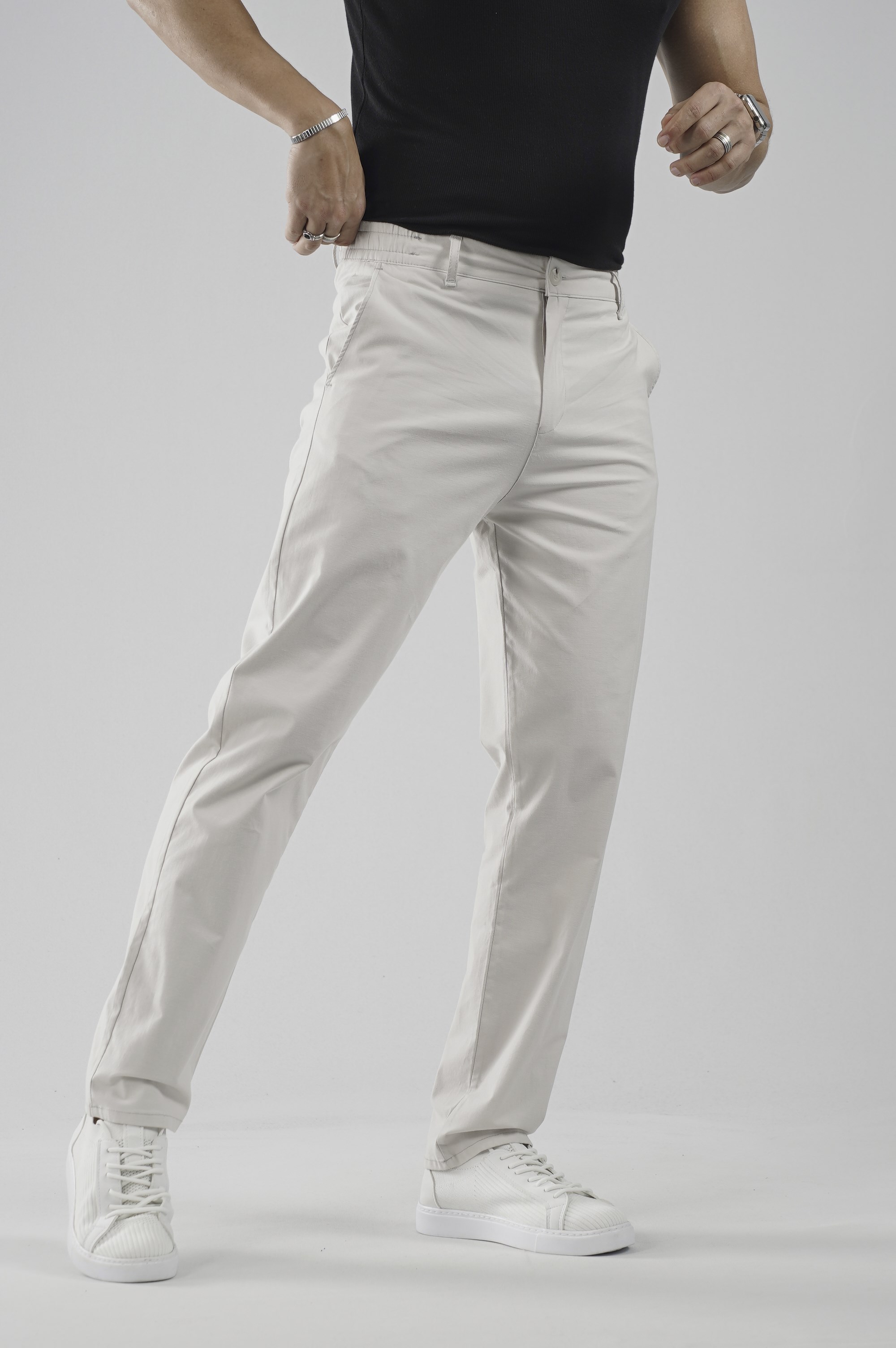 Beli Lastikli Regular Kalıp Chino Likralı Erkek Pantolon
