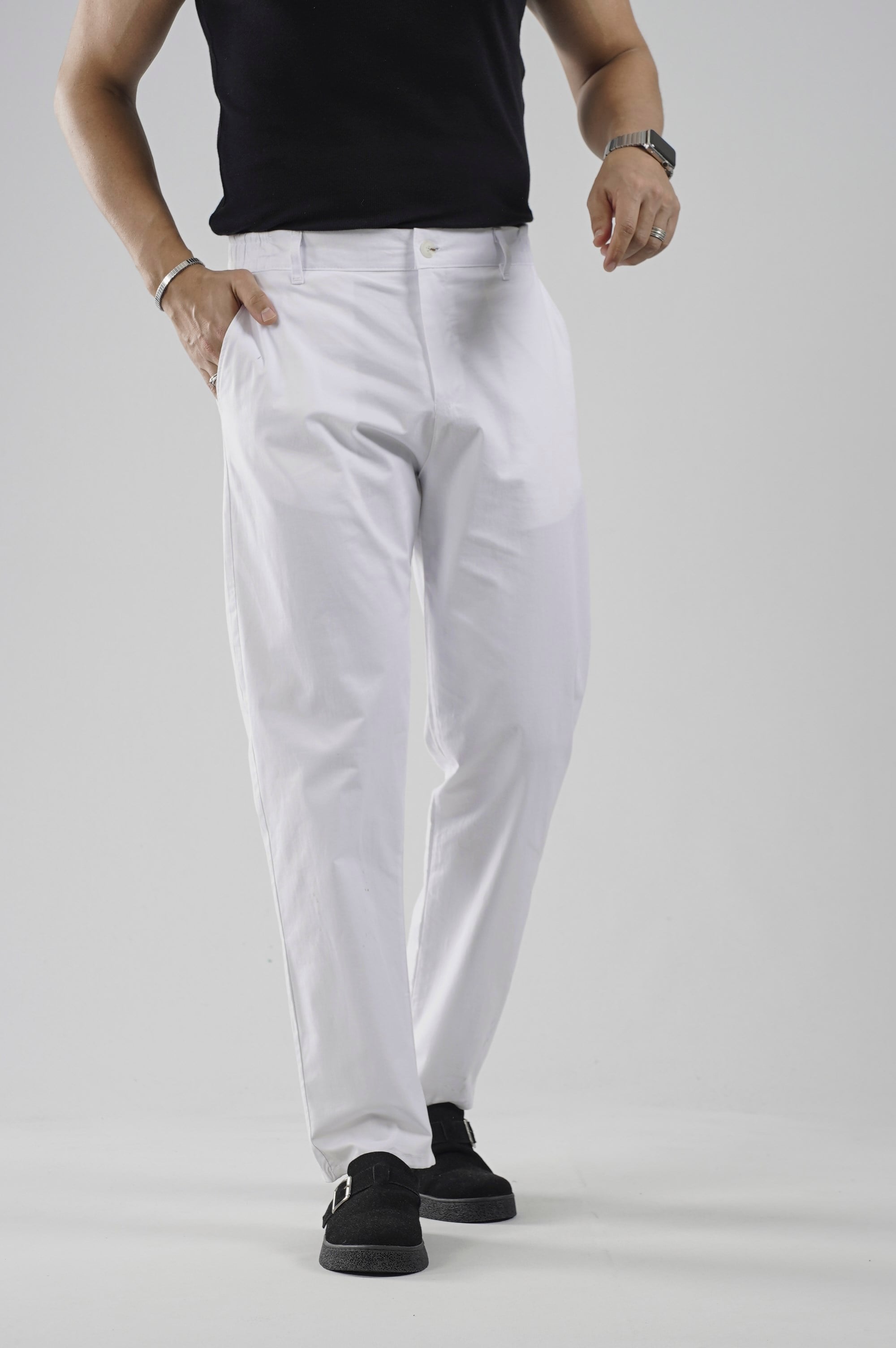 Beli Lastikli Regular Kalıp Chino Likralı Erkek Pantolon