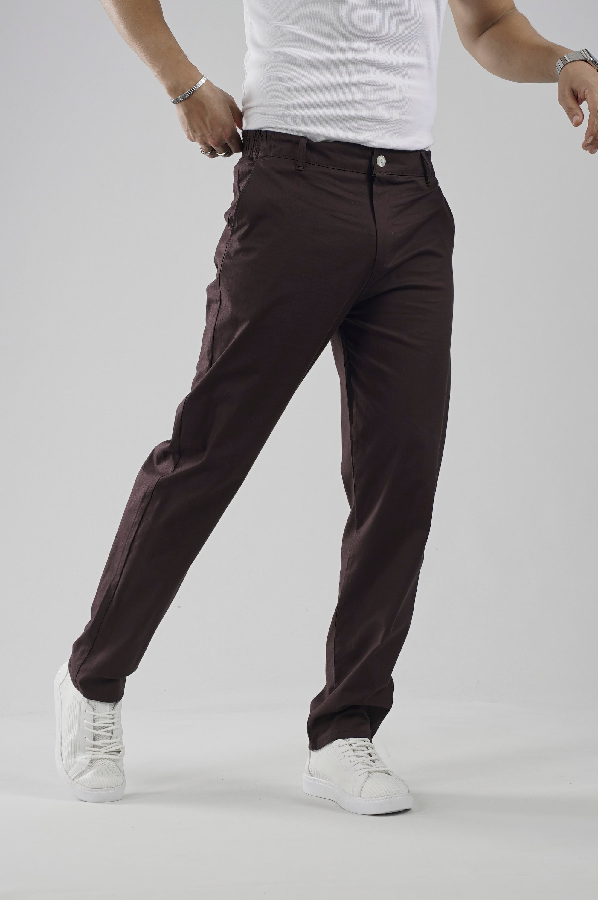 Beli Lastikli Regular Kalıp Chino Likralı Erkek Pantolon