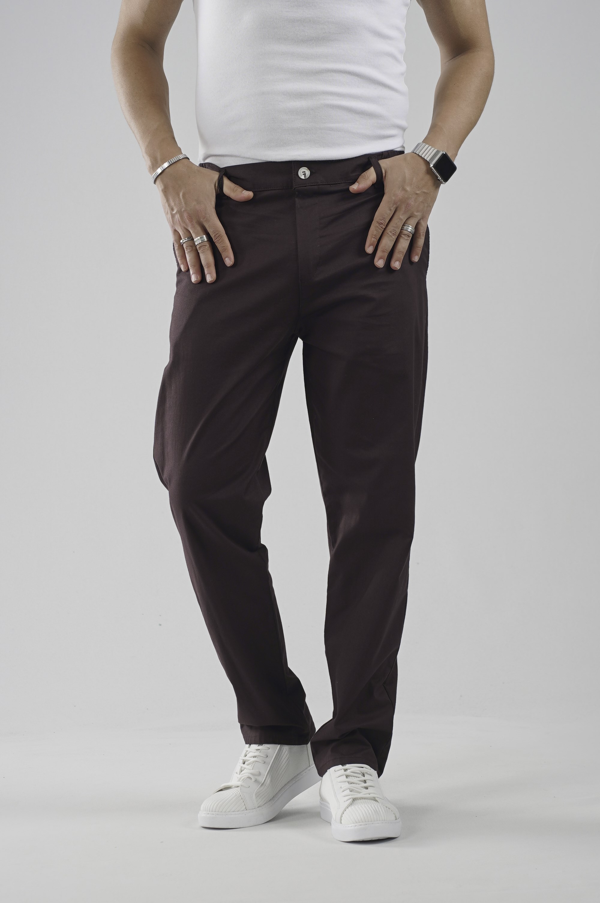 Beli Lastikli Regular Kalıp Chino Likralı Erkek Pantolon
