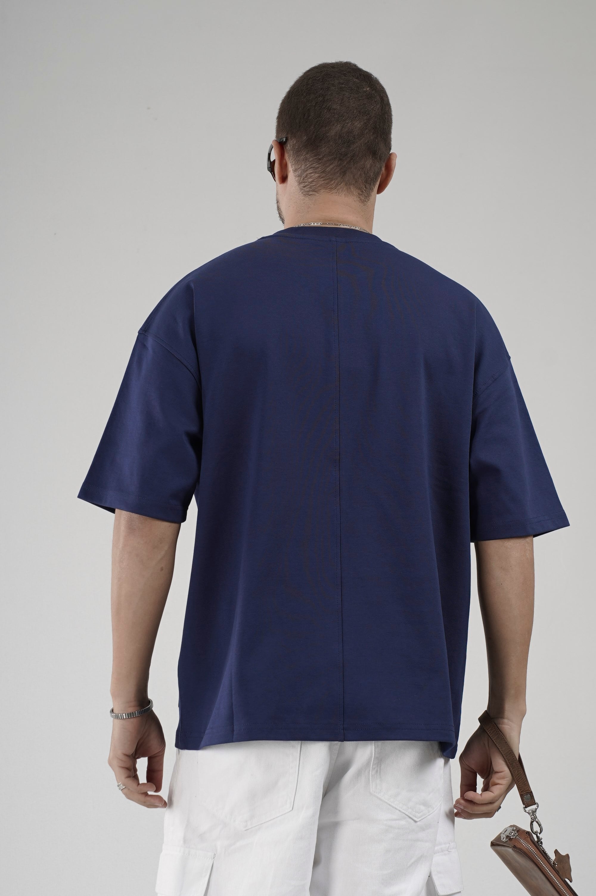 Bisiklet Yaka Oversize Erkek Süprem Tişört