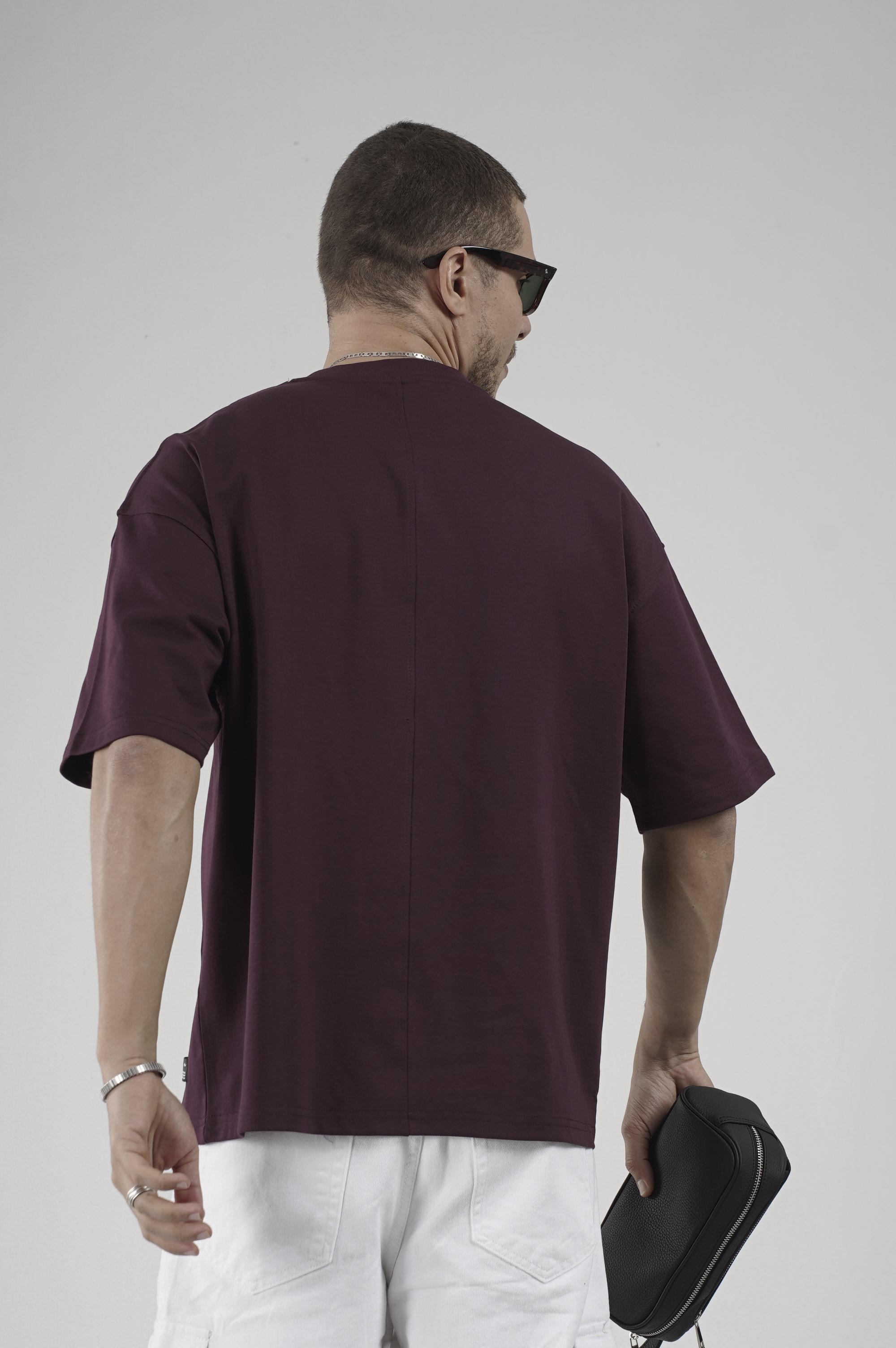 Bisiklet Yaka Oversize Erkek Süprem Tişört