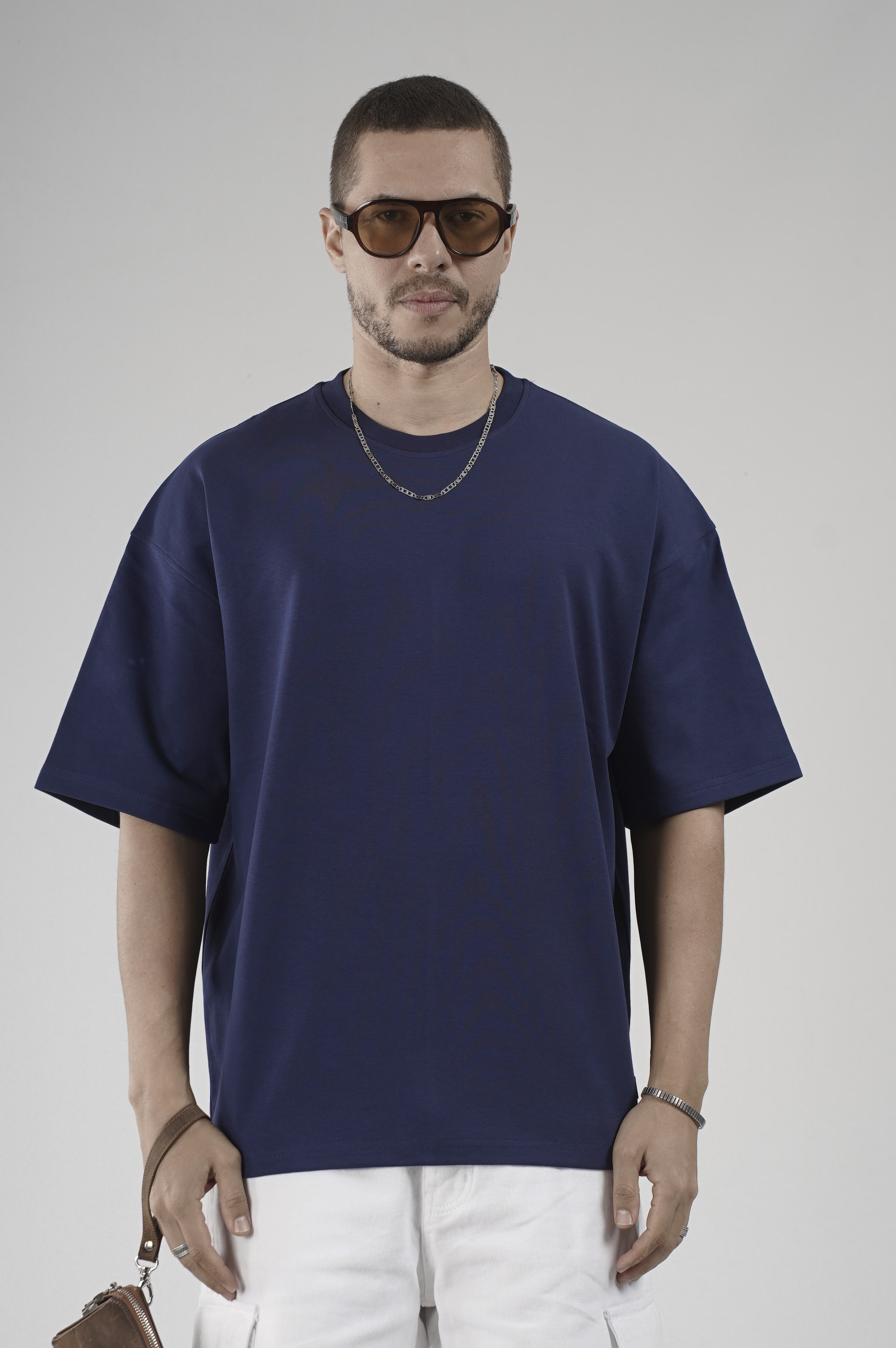 Bisiklet Yaka Oversize Erkek Süprem Tişört