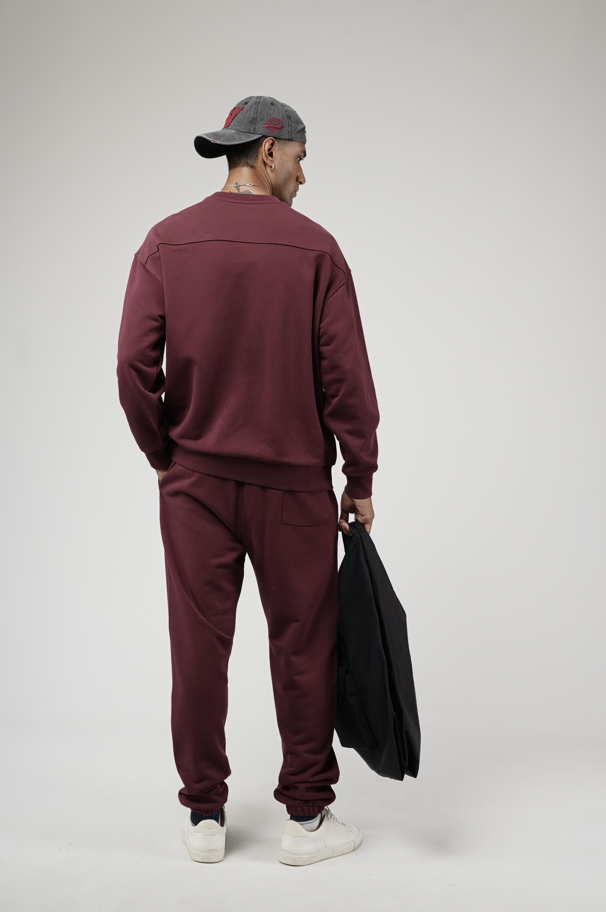 Bisiklet Yaka Oversize Kalıp Sweat Pantolon Alt Üst Takım