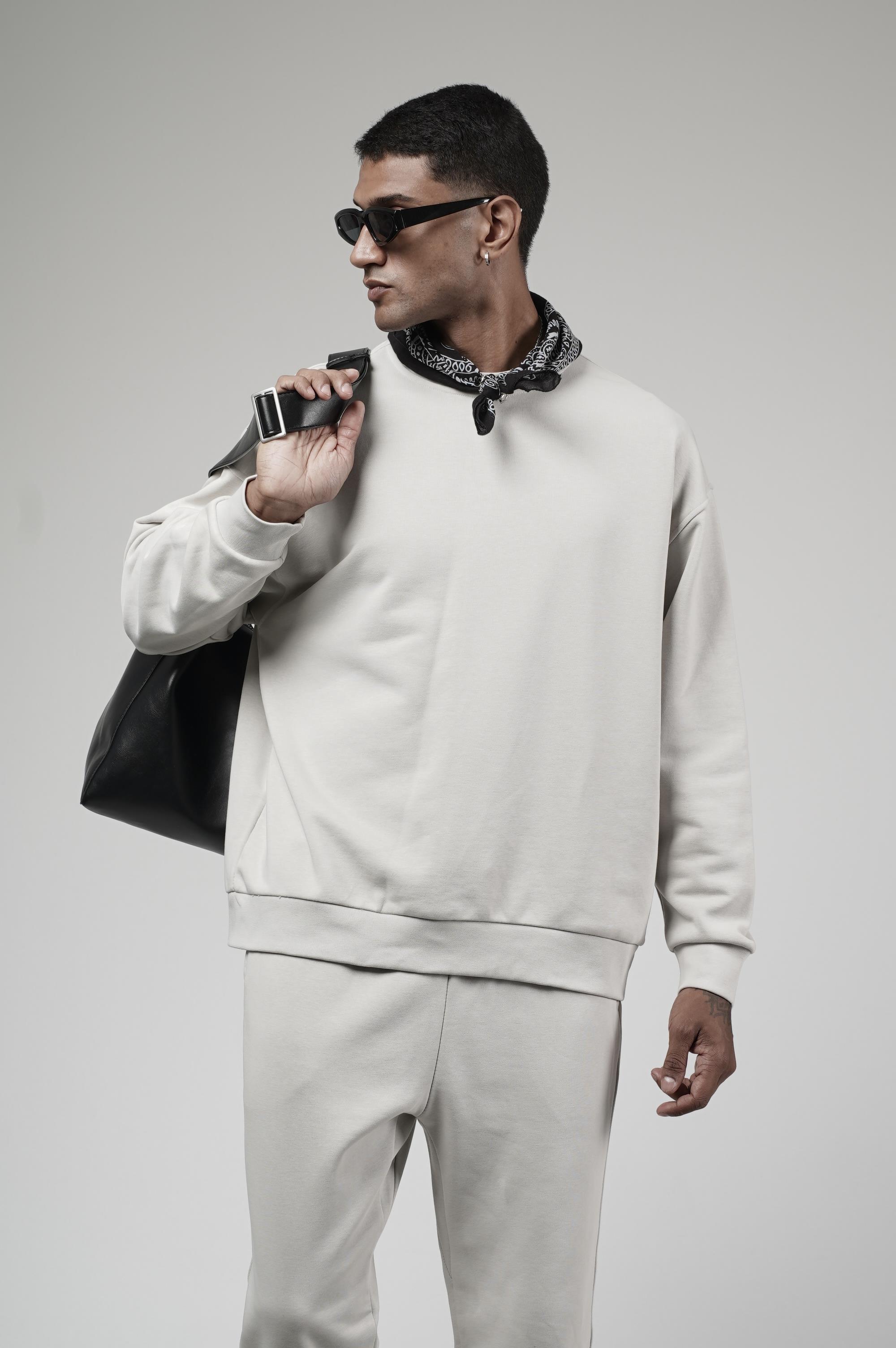 Bisiklet Yaka Oversize Kalıp Sweat Pantolon Alt Üst Takım