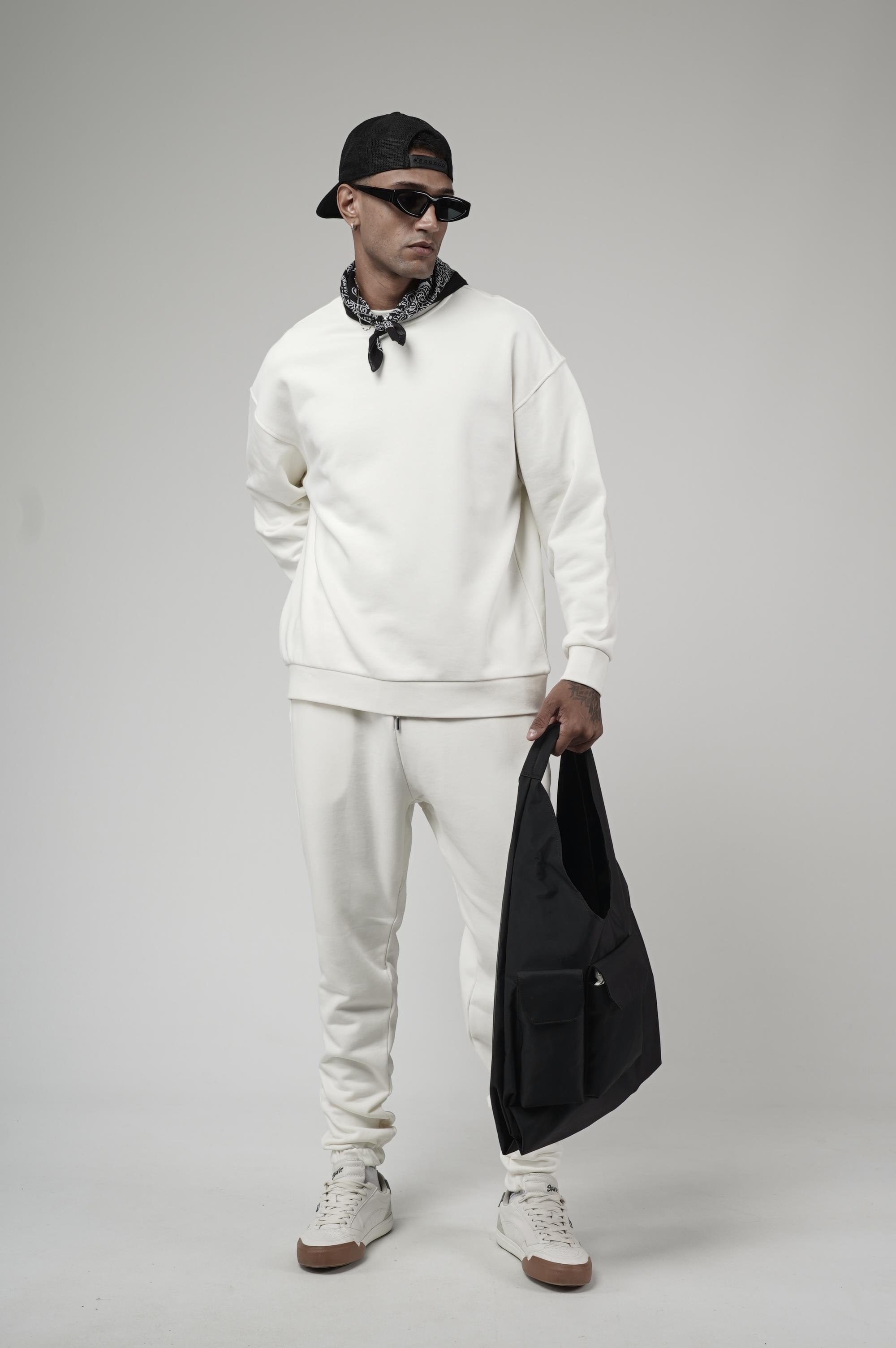 Bisiklet Yaka Oversize Kalıp Sweat Pantolon Alt Üst Takım