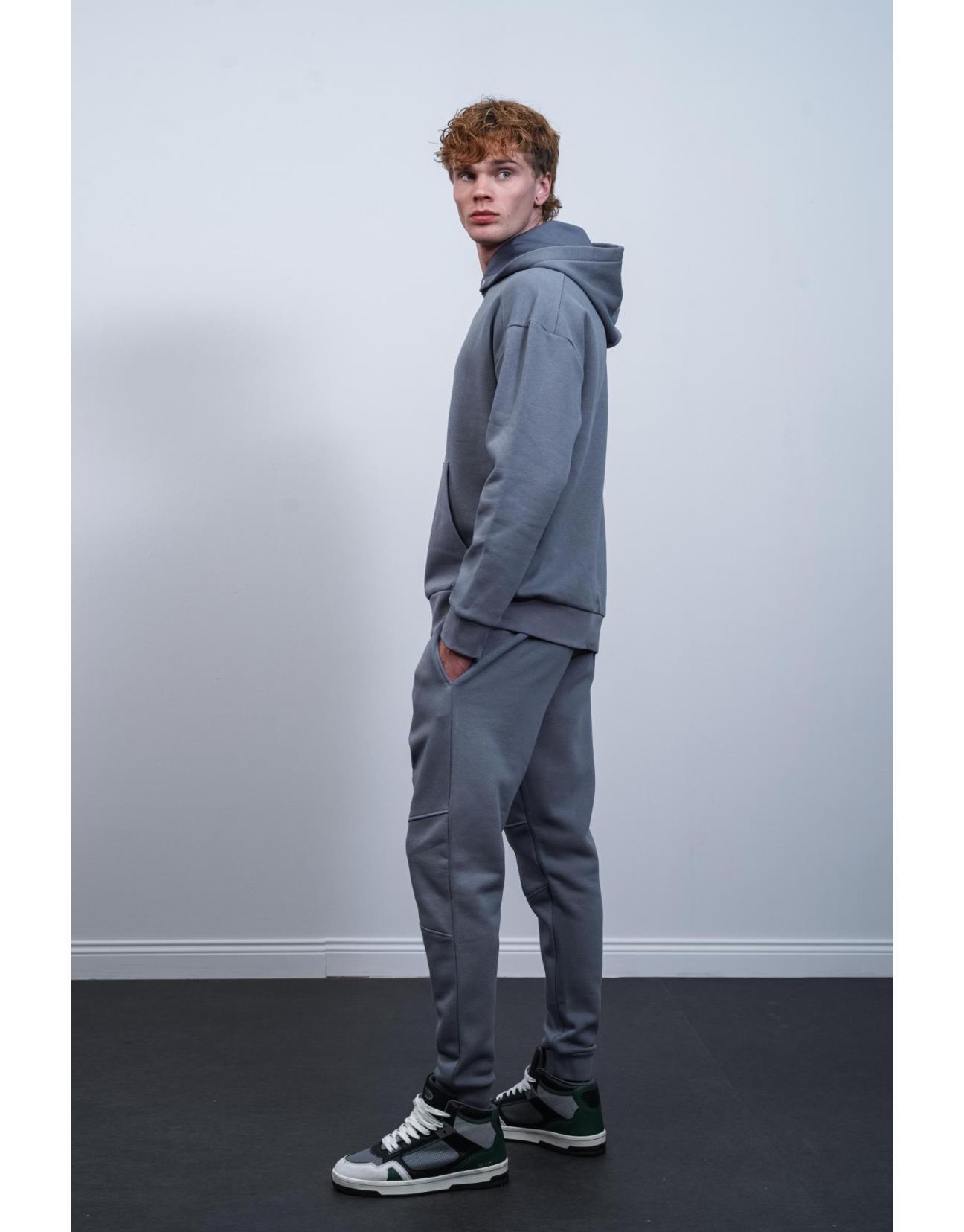 Champions Baskılı Kanguru Cepli Oversize Kalıp Kapüşonlu Alt Üst Takım