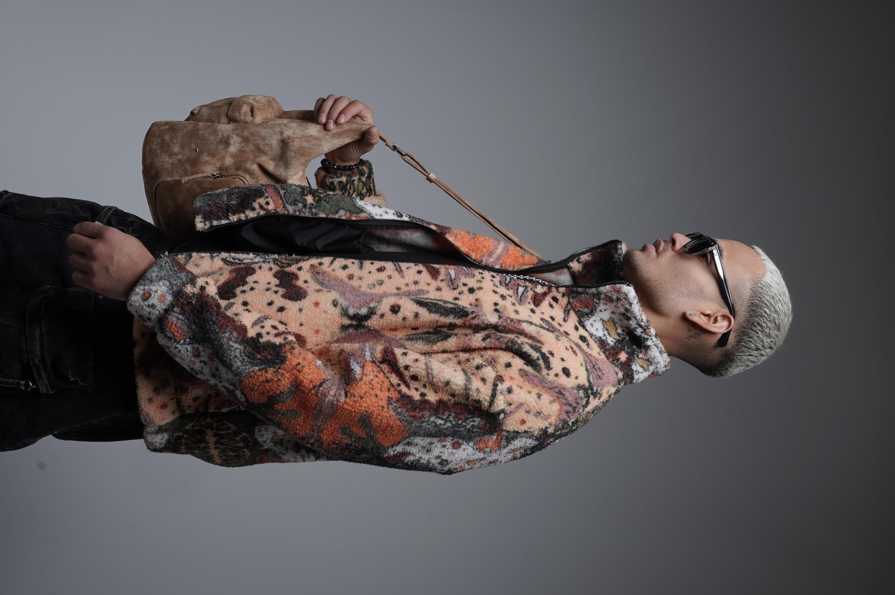 Dik Yaka Fermuarlı Oversize Kalıp Unisex Peluş