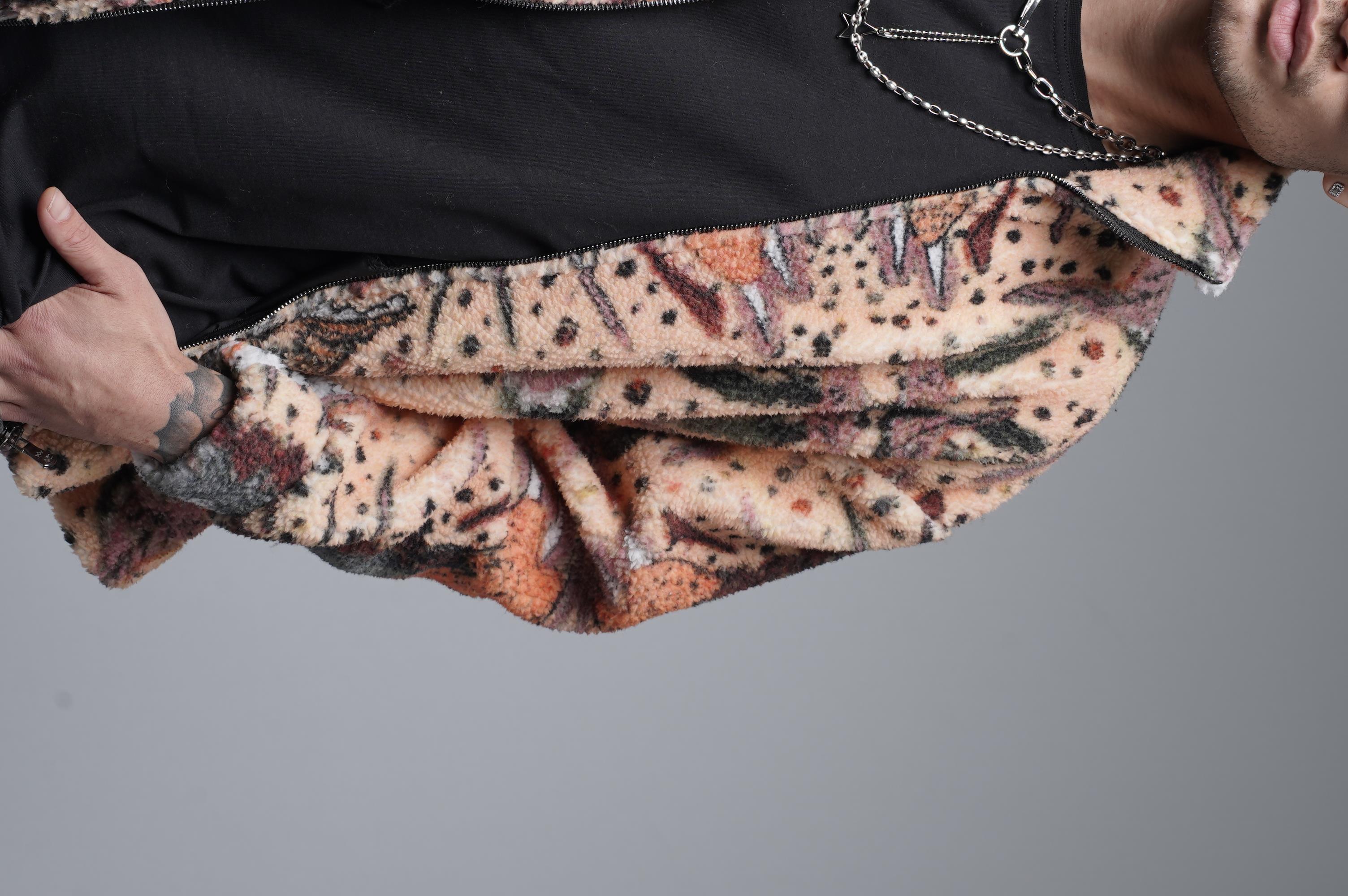 Dik Yaka Fermuarlı Oversize Kalıp Unisex Peluş