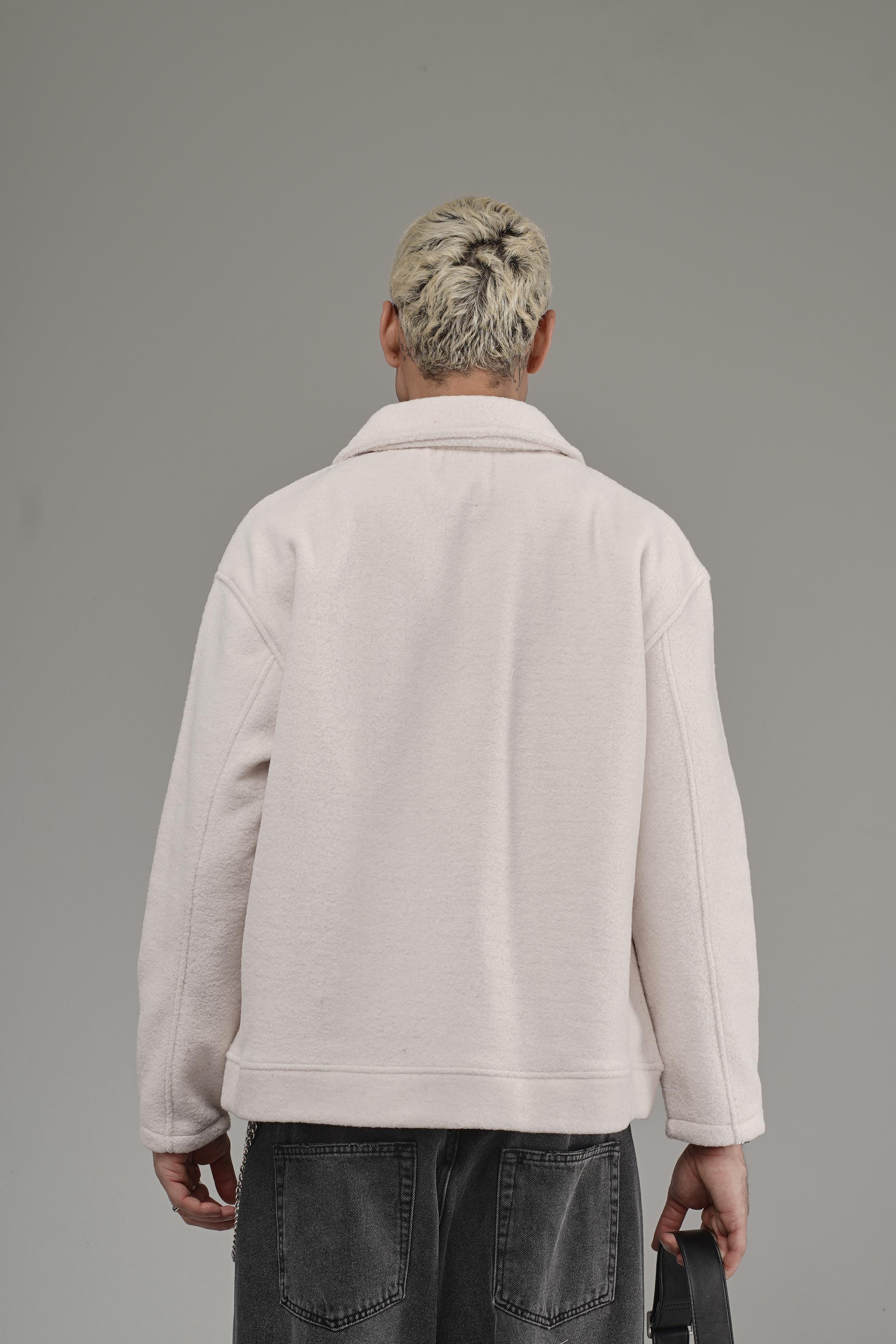 Gömlek Yaka Düğmeli Oversize Kalıp Erkek Polar