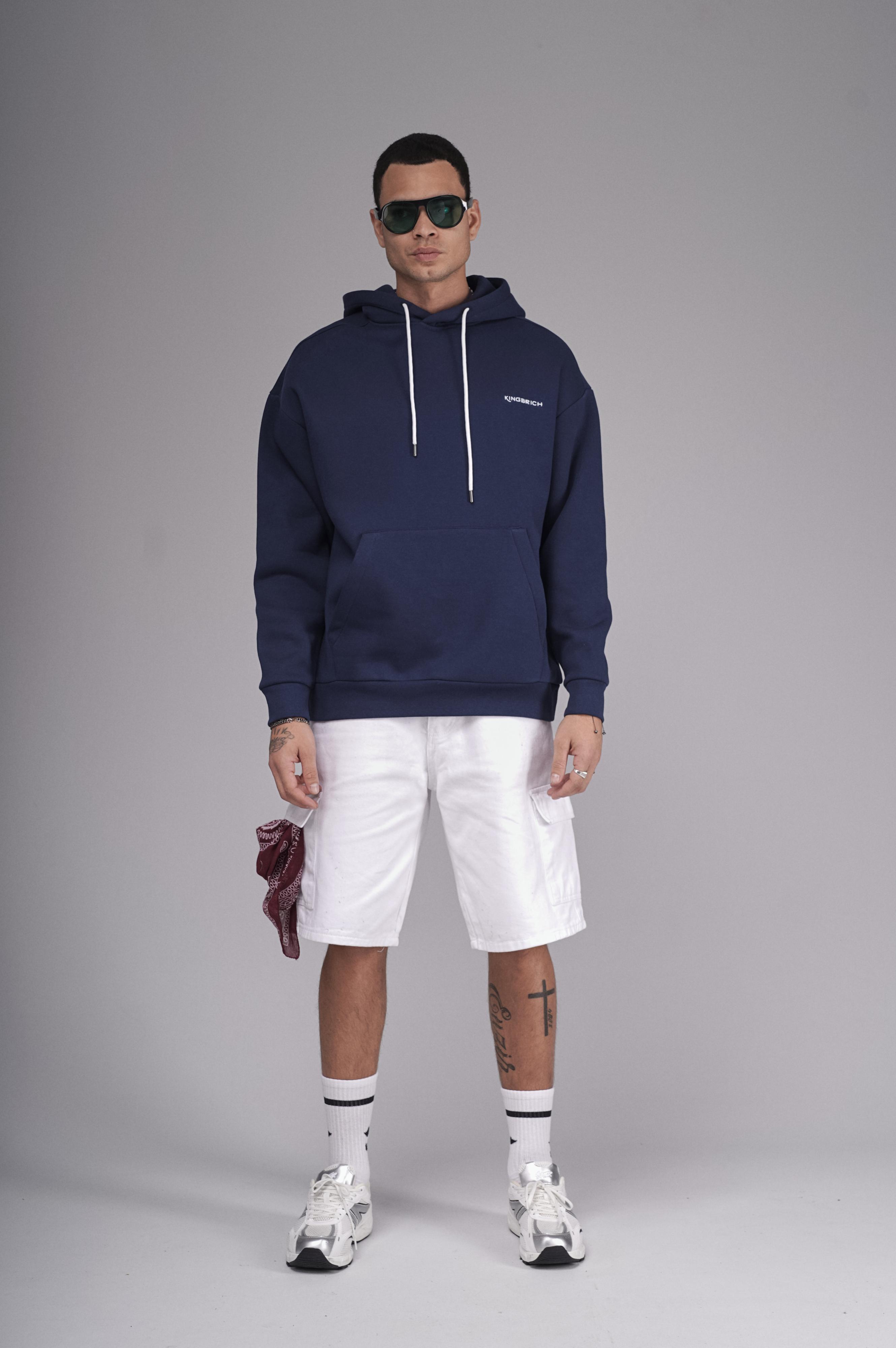 Kapuşonlu Baskılı Oversize Kalıp Unisex Hoodie Sweatshirt