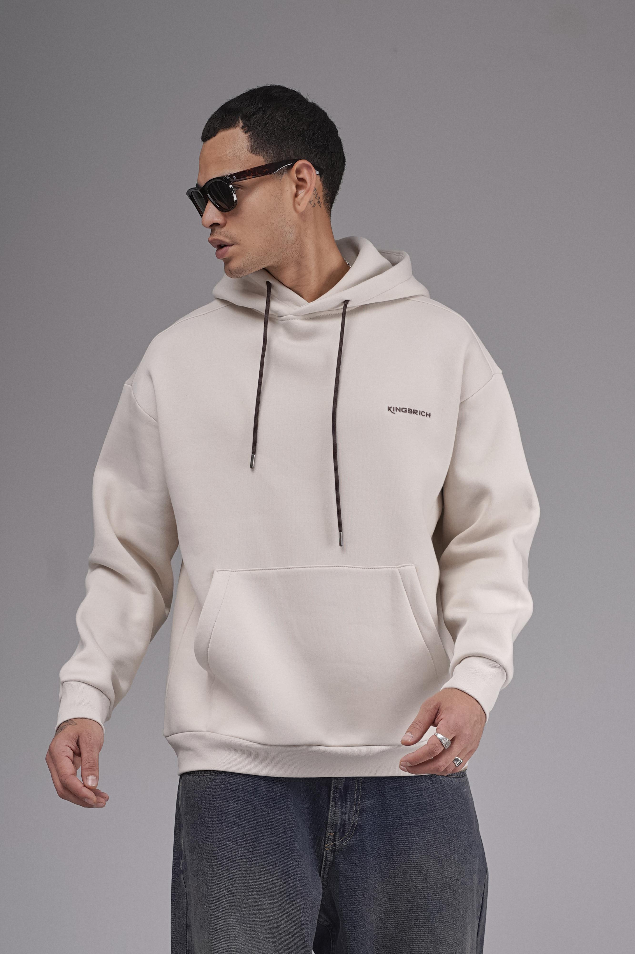 Kapuşonlu Baskılı Oversize Kalıp Unisex Hoodie Sweatshirt
