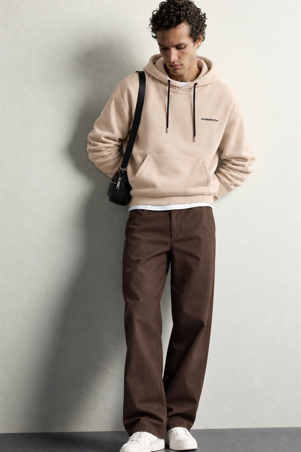 Kapuşonlu Baskılı Oversize Kalıp Unisex Hoodie Sweatshirt