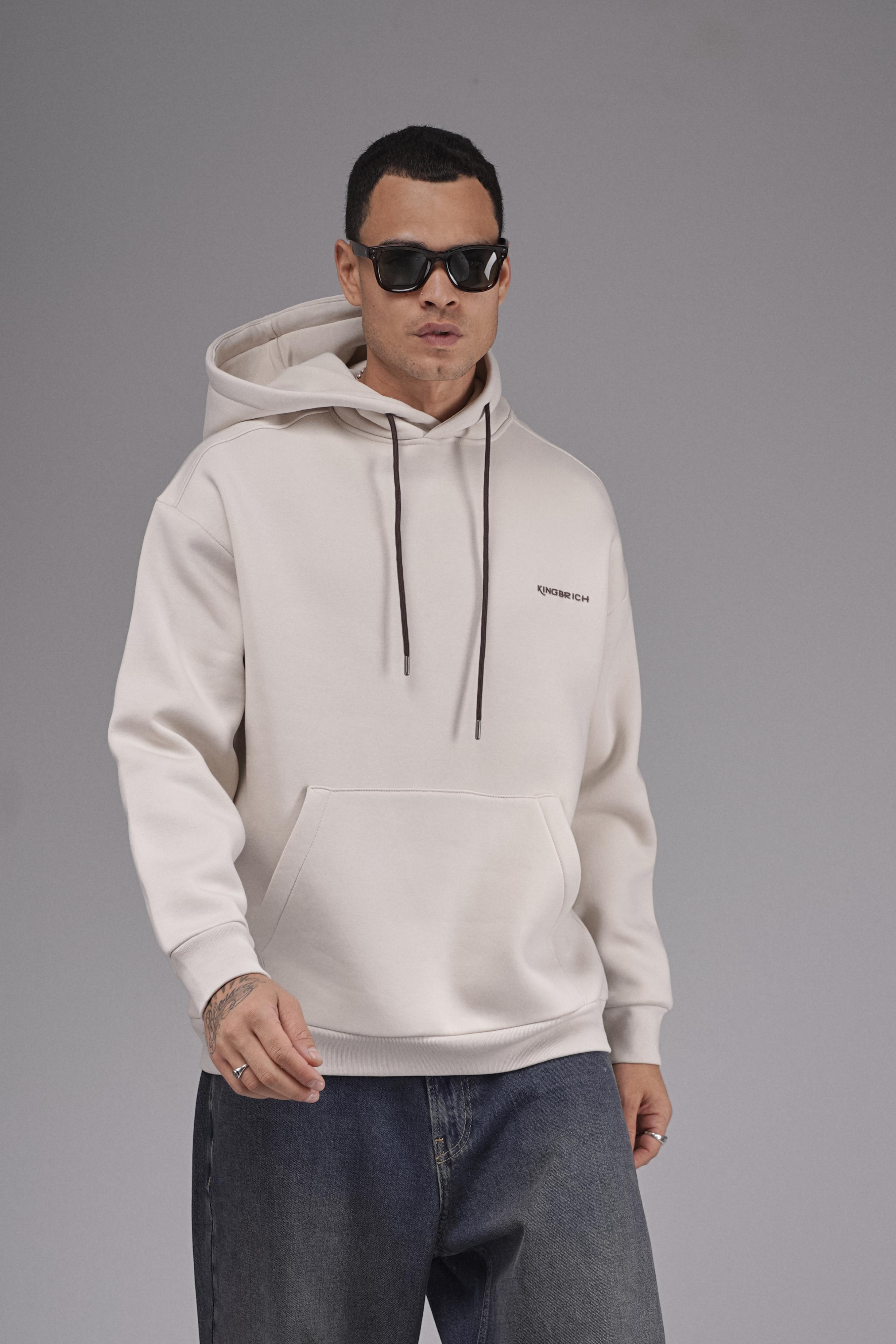 Kapuşonlu Baskılı Oversize Kalıp Unisex Hoodie Sweatshirt