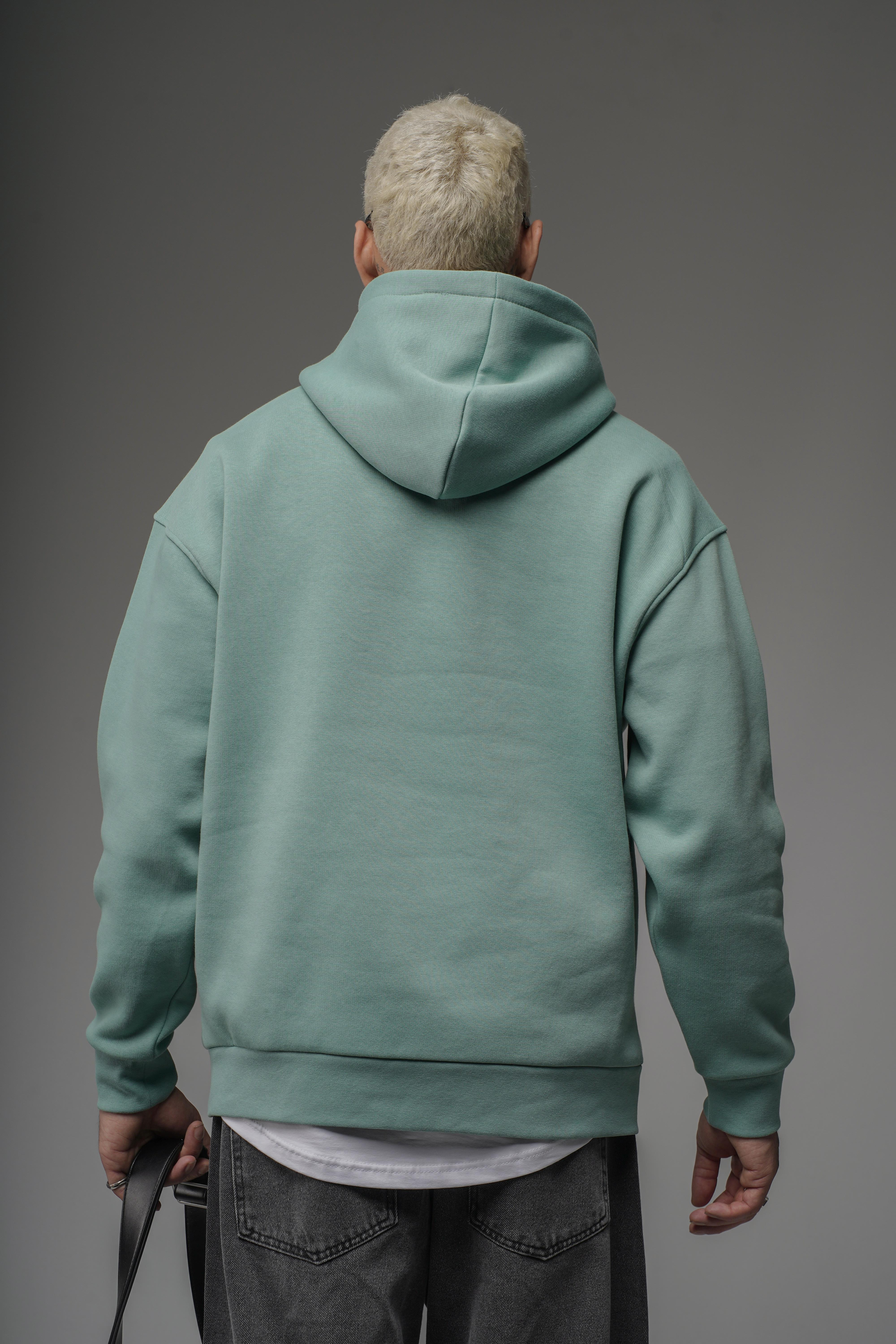 Kapüşonlu Önü Biye Kordoneli Hoodie Sweatshirt