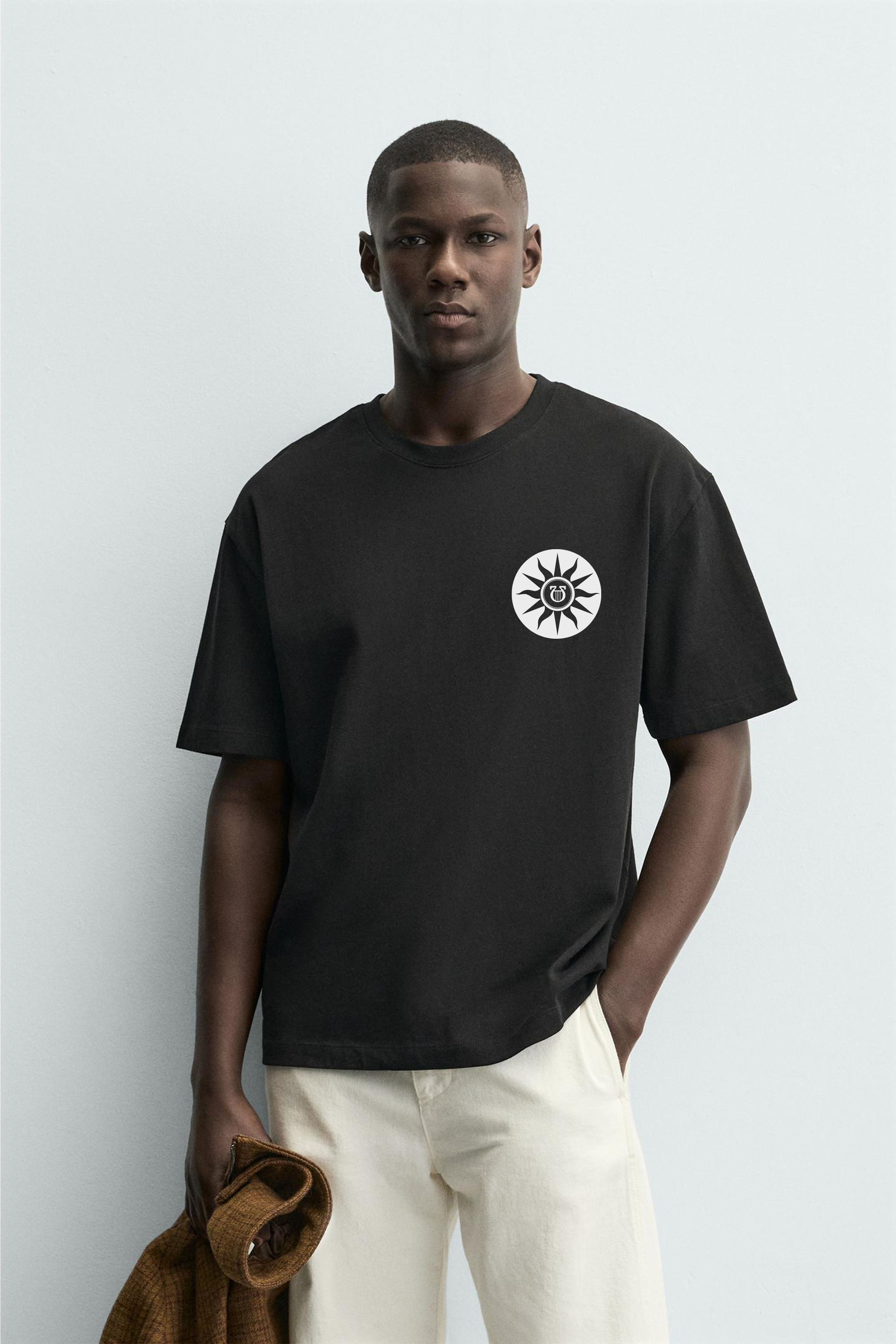 Kingbrich Apollo Baskılı Oversize Kalıp Basic Erkek Tişört