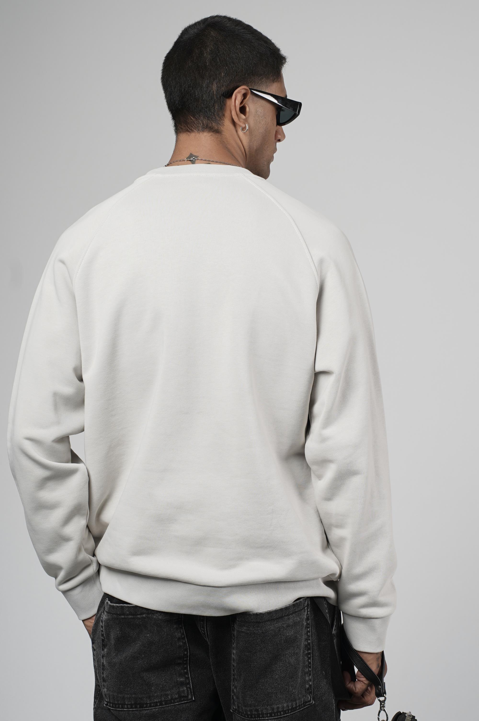 Kingbrich Baskılı Reglan Kol Oversize Kesim Sweatshirt