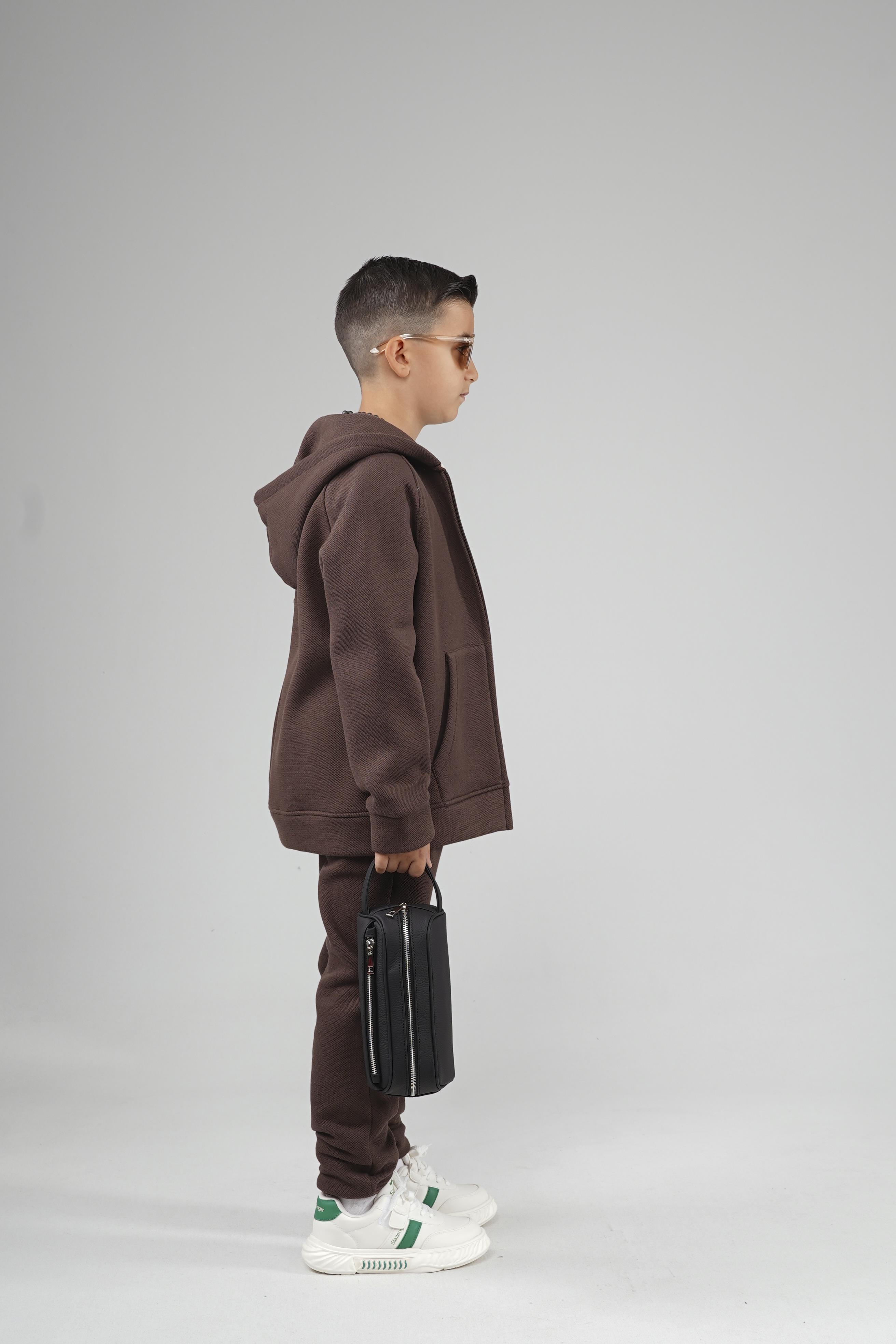Kingbrich Kids Kapüşonlu Önü Fermuarlı Alt Üst Takım