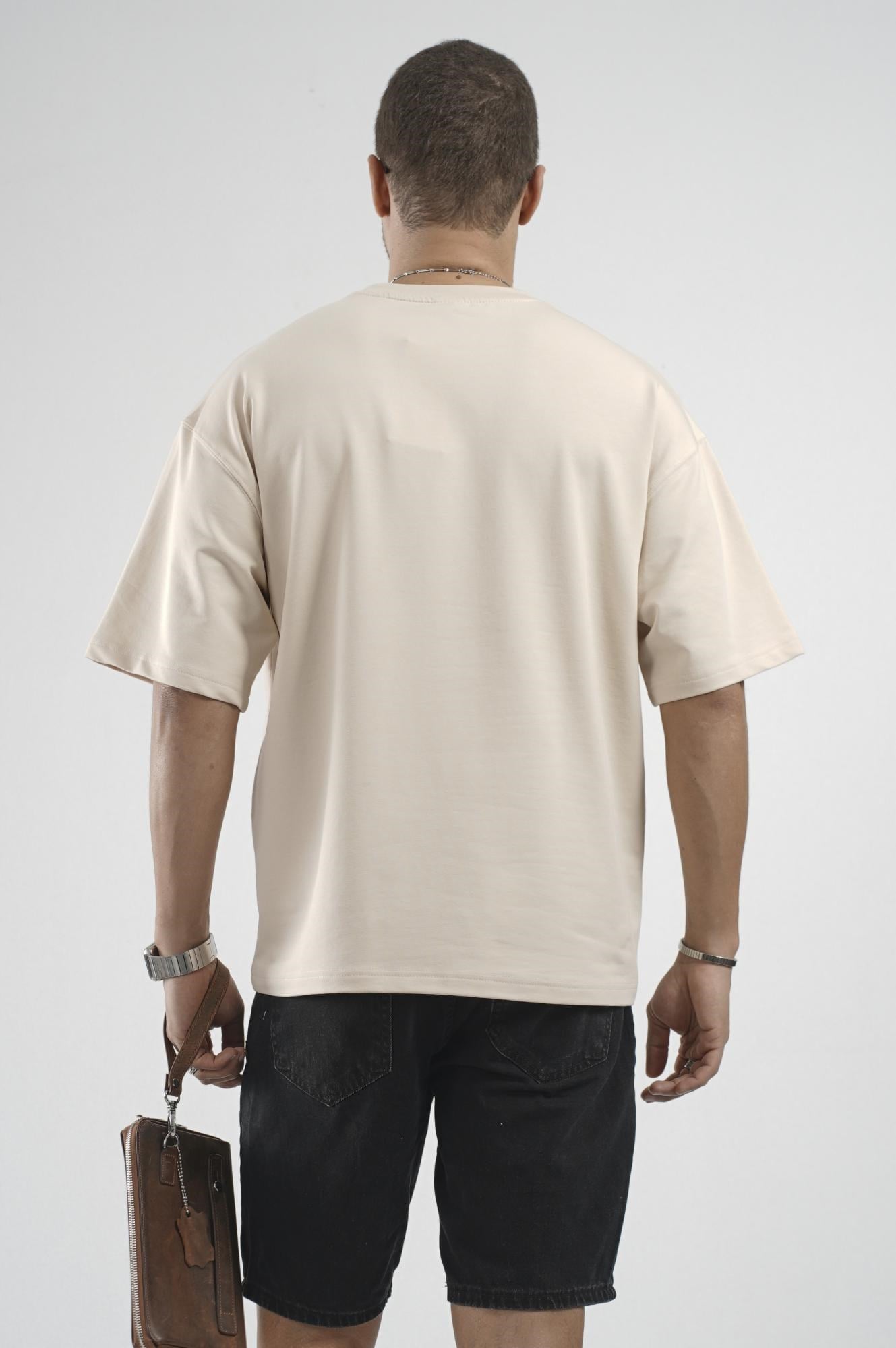 Oversize Kalıp Basic %100 Pamuklu Erkek Tişört