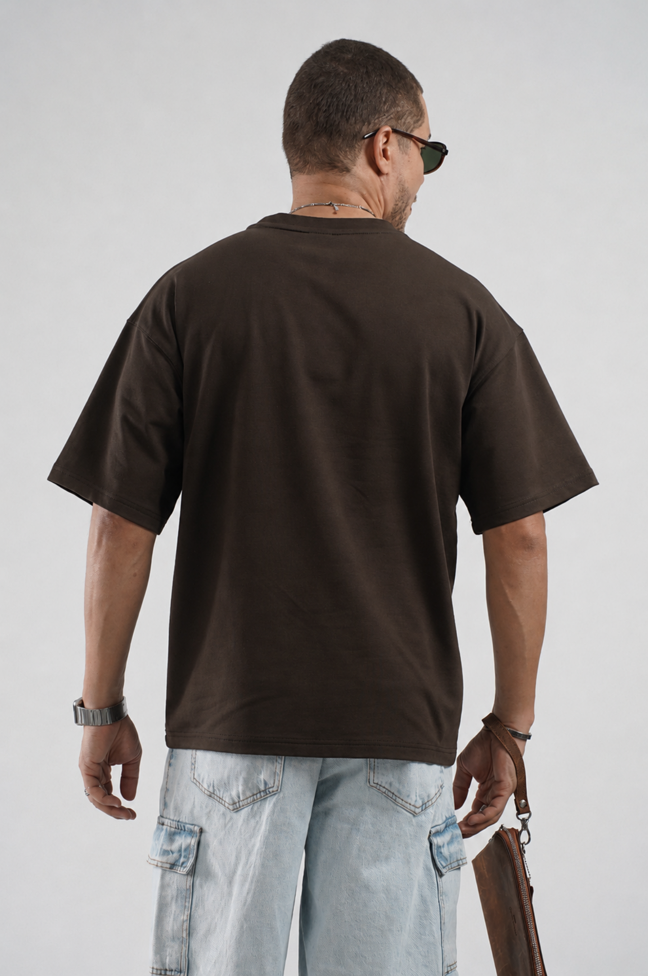 Oversize Kalıp Basic %100 Pamuklu Erkek Tişört