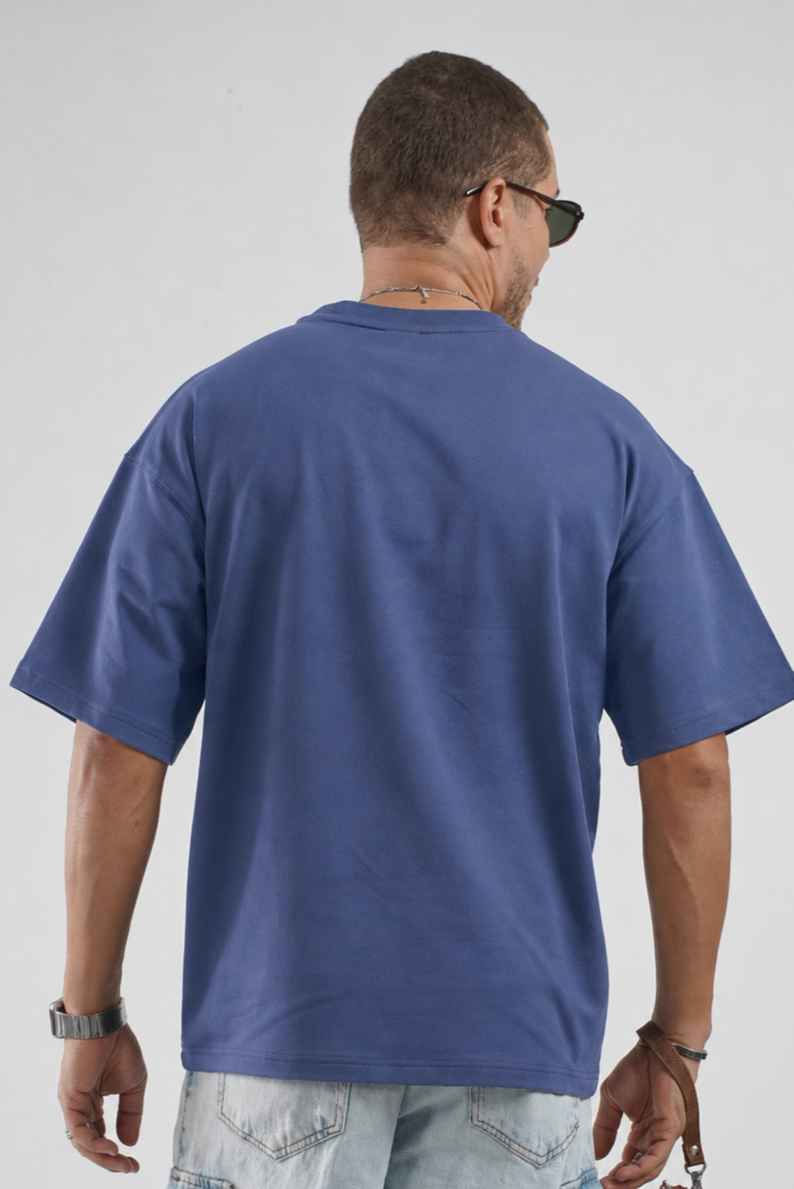 Oversize Kalıp Basic %100 Pamuklu Erkek Tişört