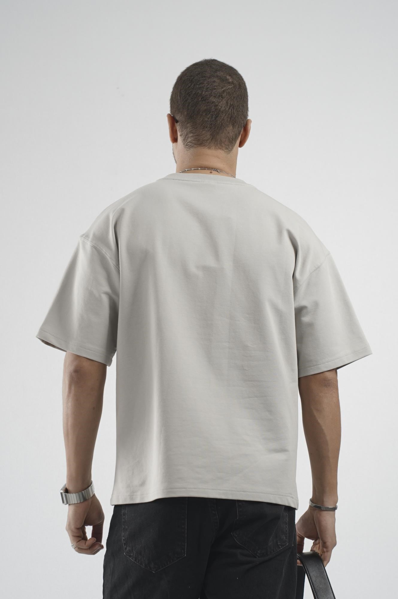 Oversize Kalıp Basic %100 Pamuklu Erkek Tişört