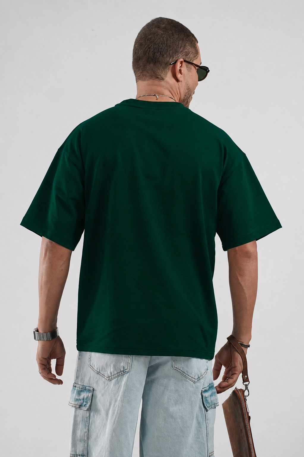 Oversize Kalıp Basic %100 Pamuklu Erkek Tişört