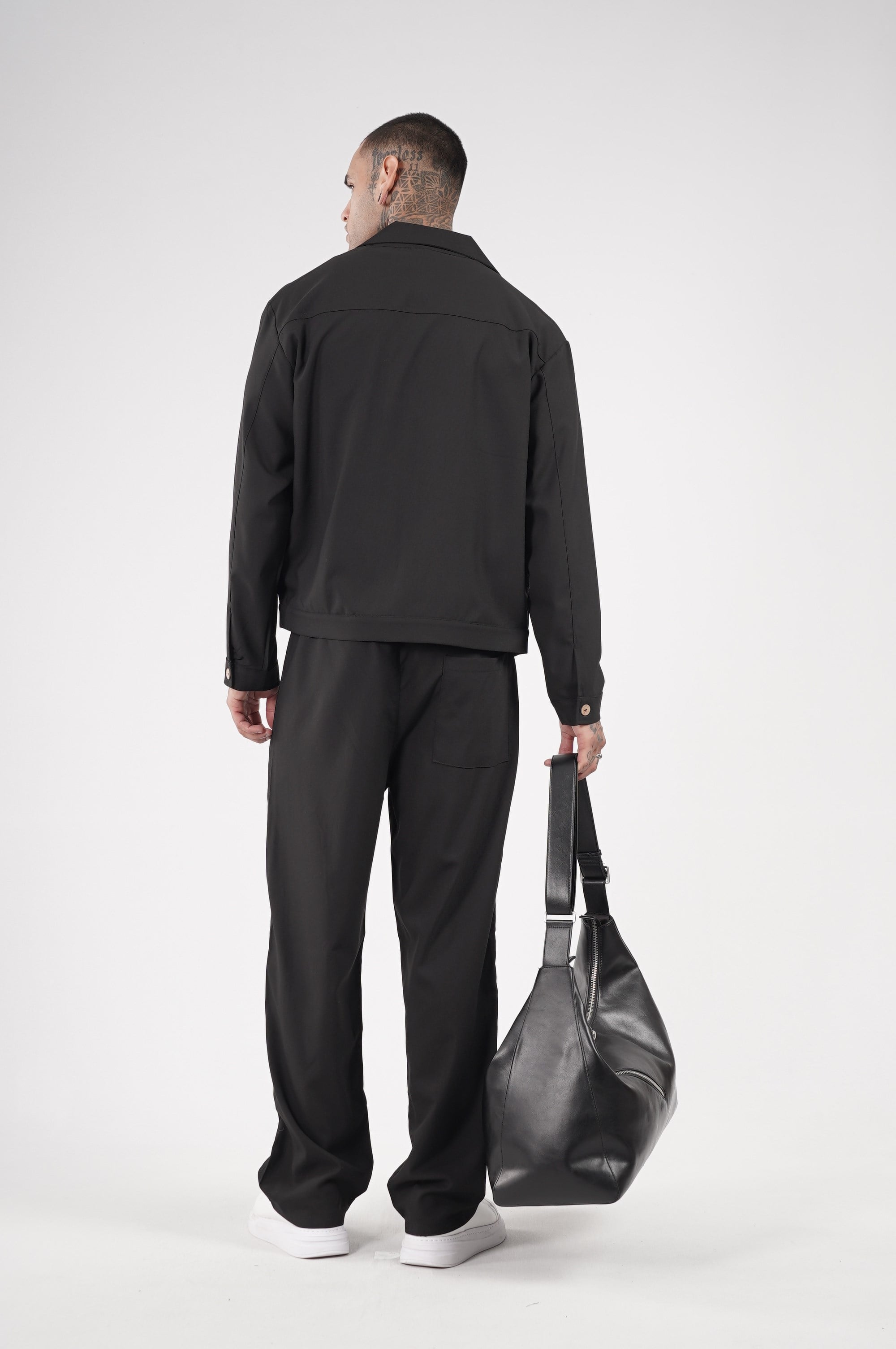 Oversize Kalıp Kumaş Blazer Alt Üst Takım