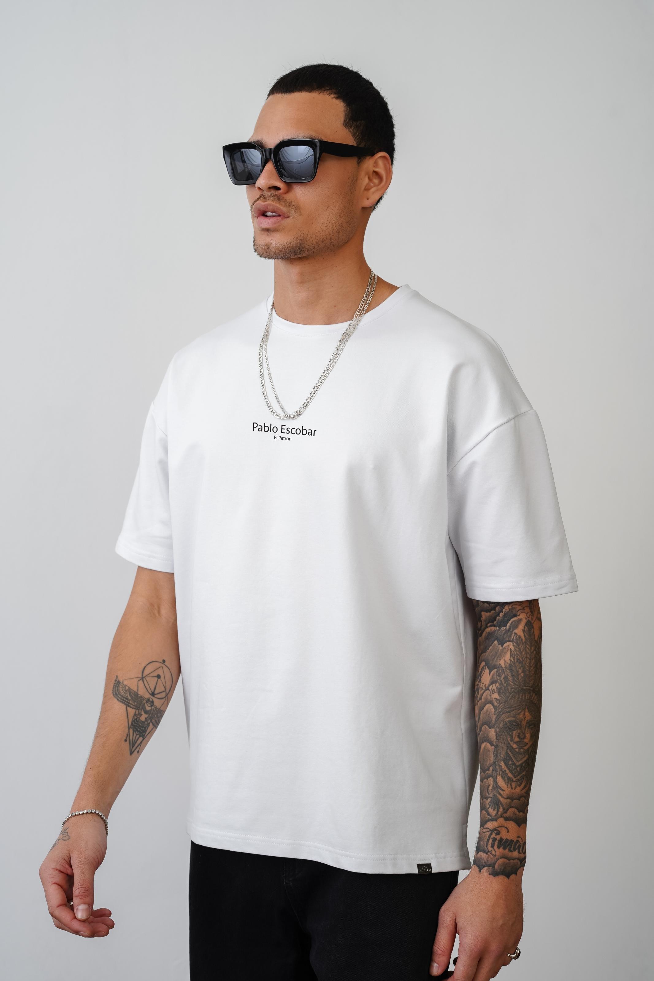 Oversize Kalıp Pablo Escobar is Calling Baskılı Unisex Tişört