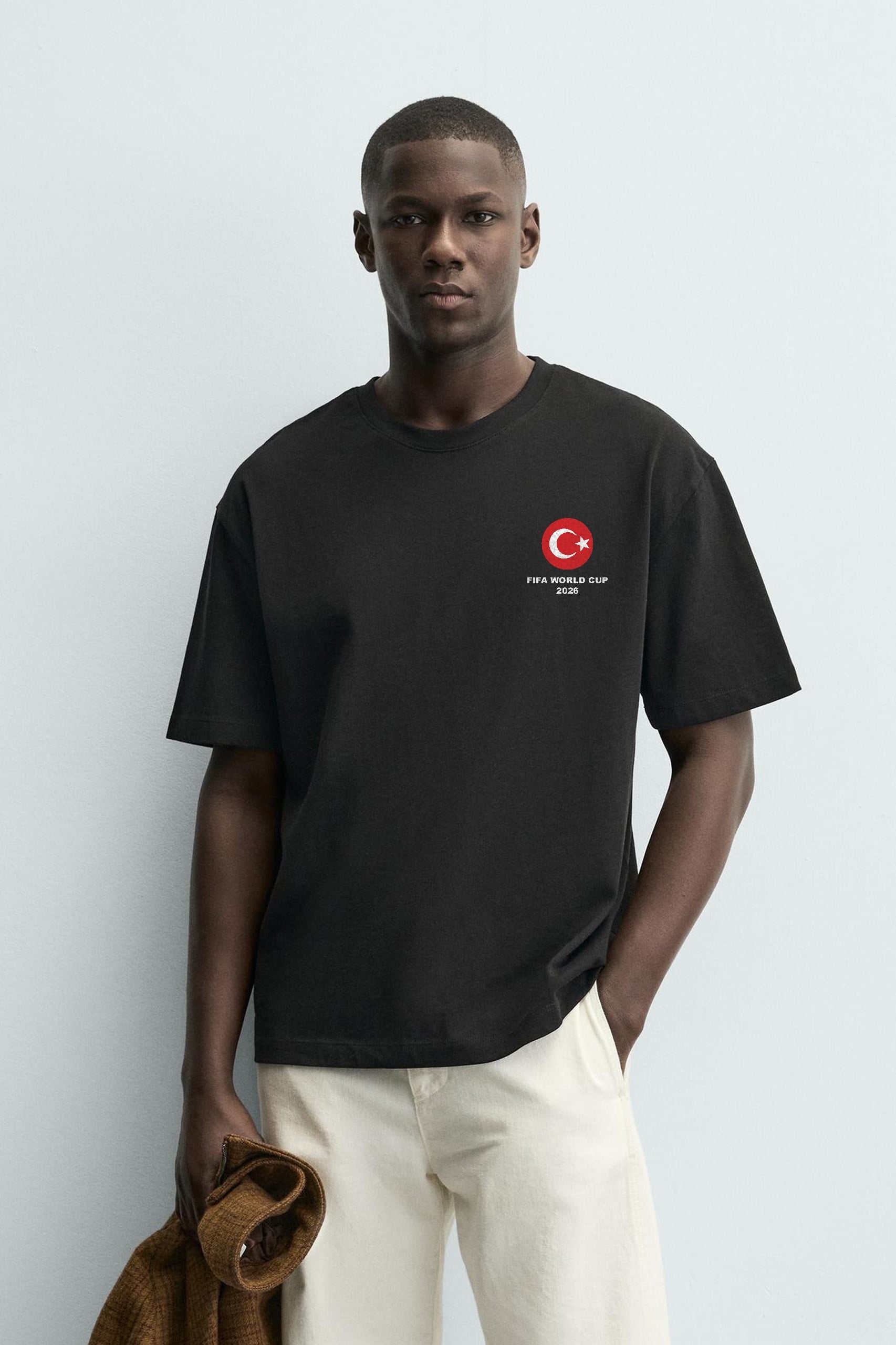 Oversize Kalıp Unisex 2026 Word Cup Bizim Çocuklar Baskılı Tişört