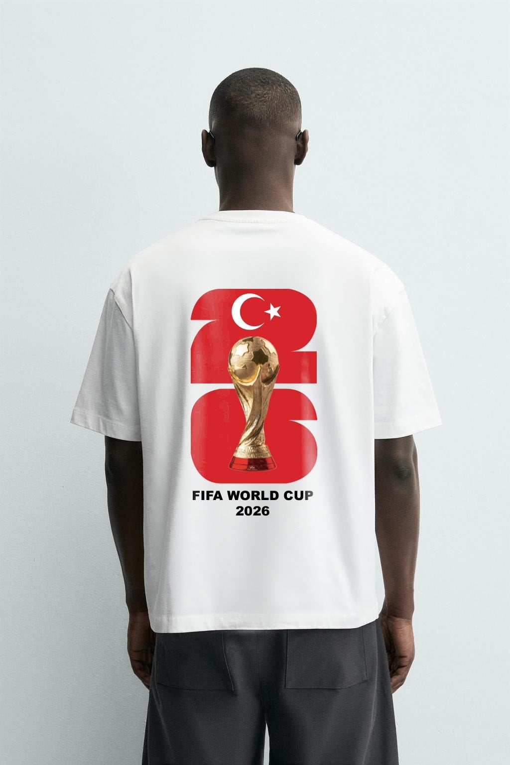 Oversize Kalıp Unisex Dünya Kupası 2026 Milli Takım Tişört