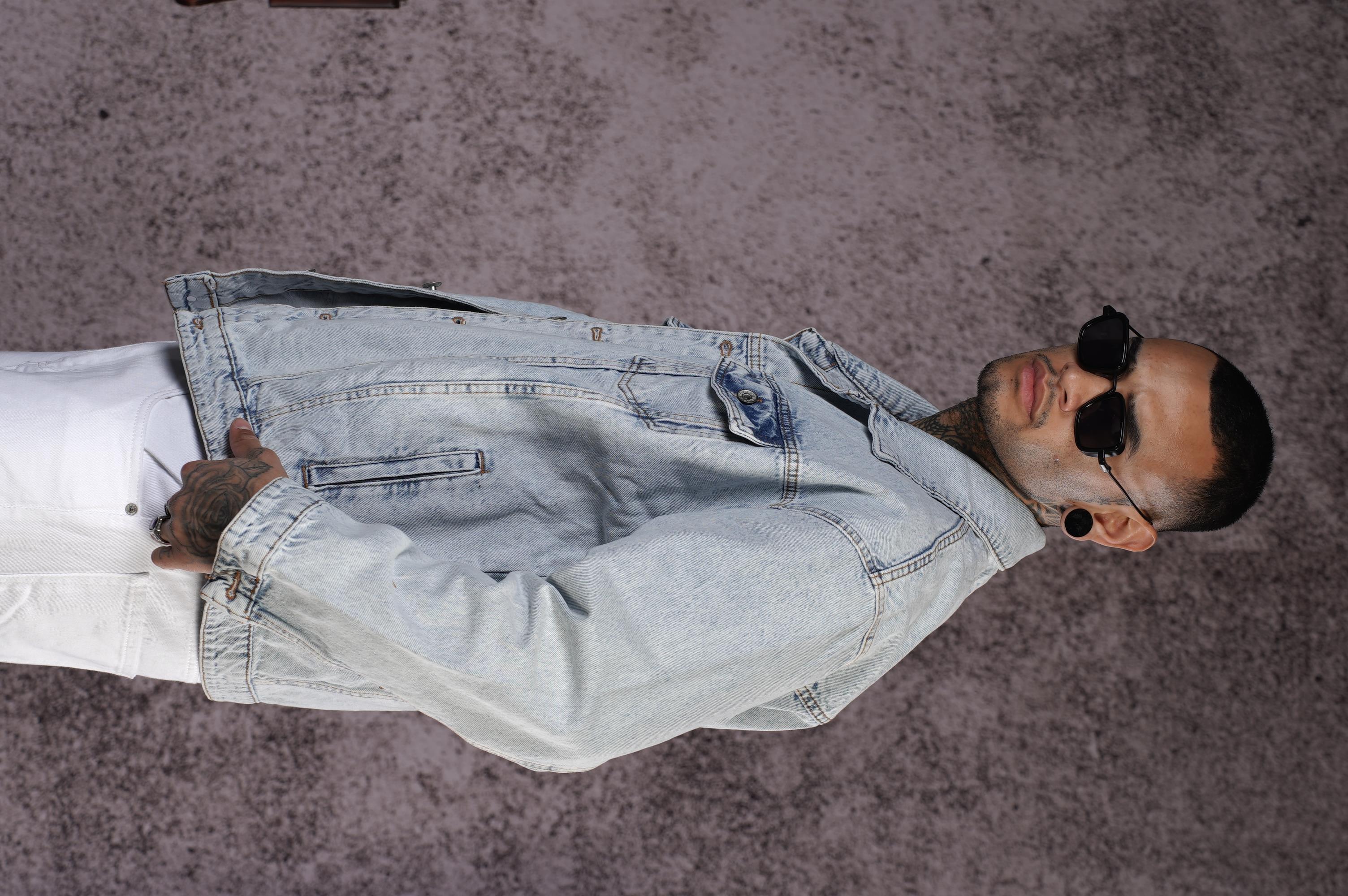 Oversize Kalıp Unisex Kot Ceket