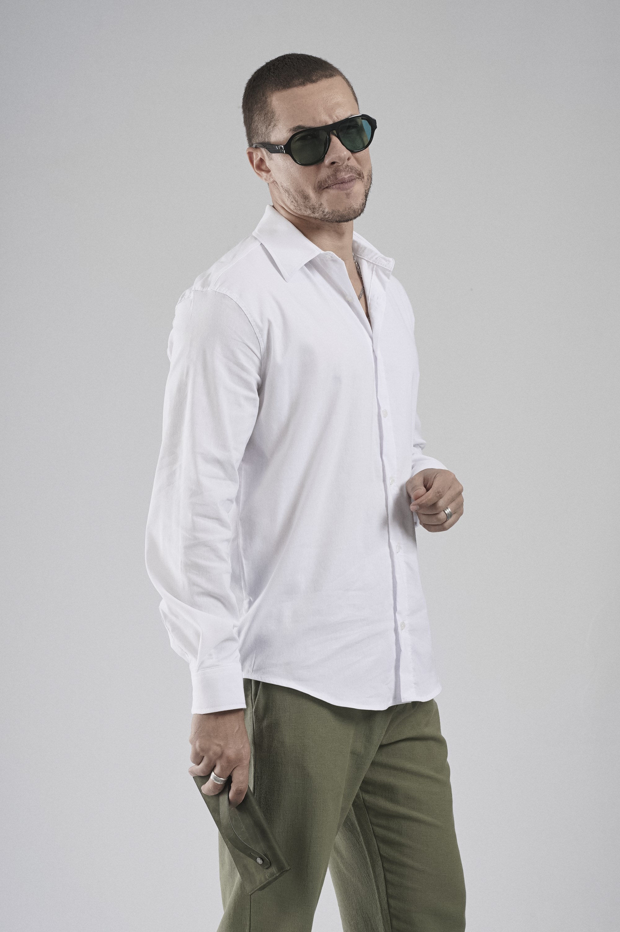 Regular Fit Kalıp Esnek %100 Pamuklu Erkek Düz Gömlek