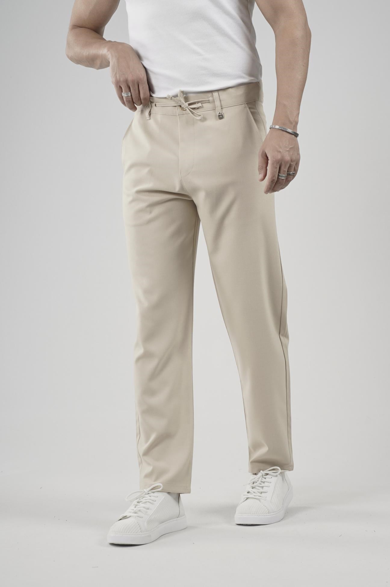 Skinny Kalıp Kumaş Pantolon
