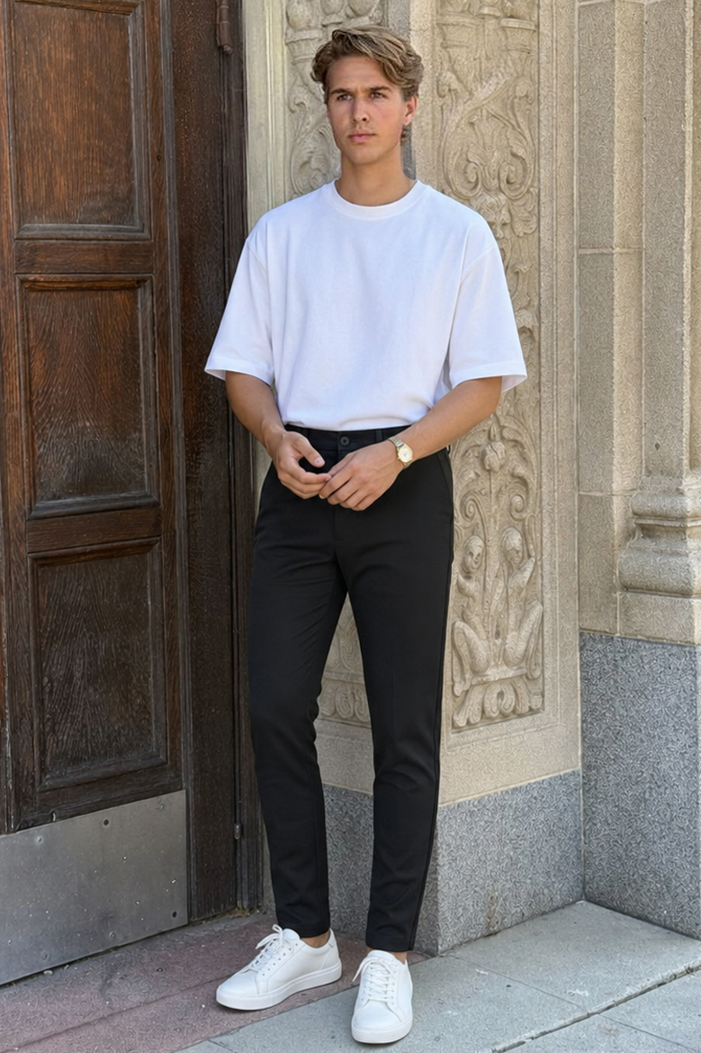 Skinny Kalıp Kumaş Pantolon