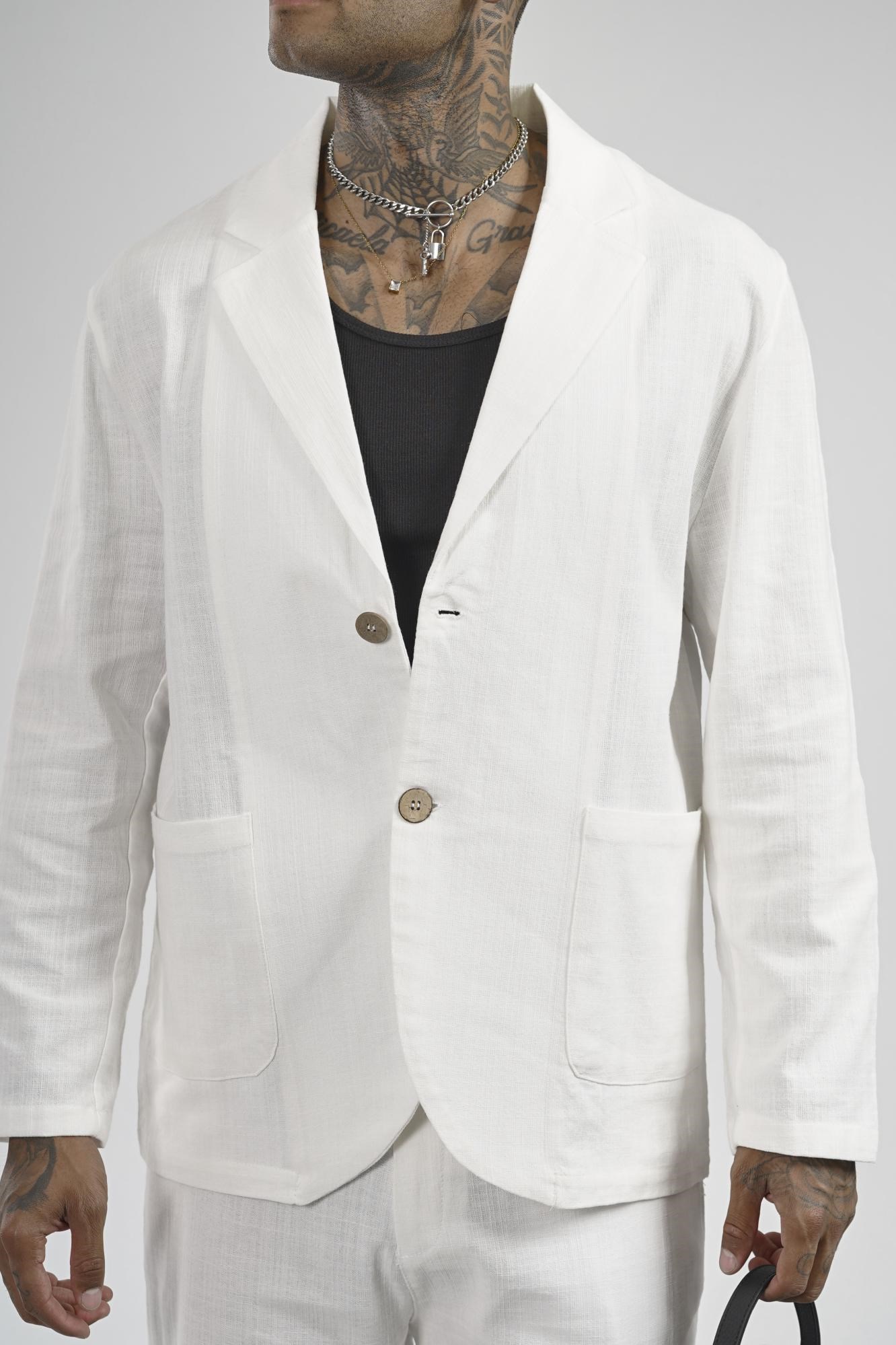 Slim Fit Kalıp Erkek Pamuklu Keten Alt Üst Takım