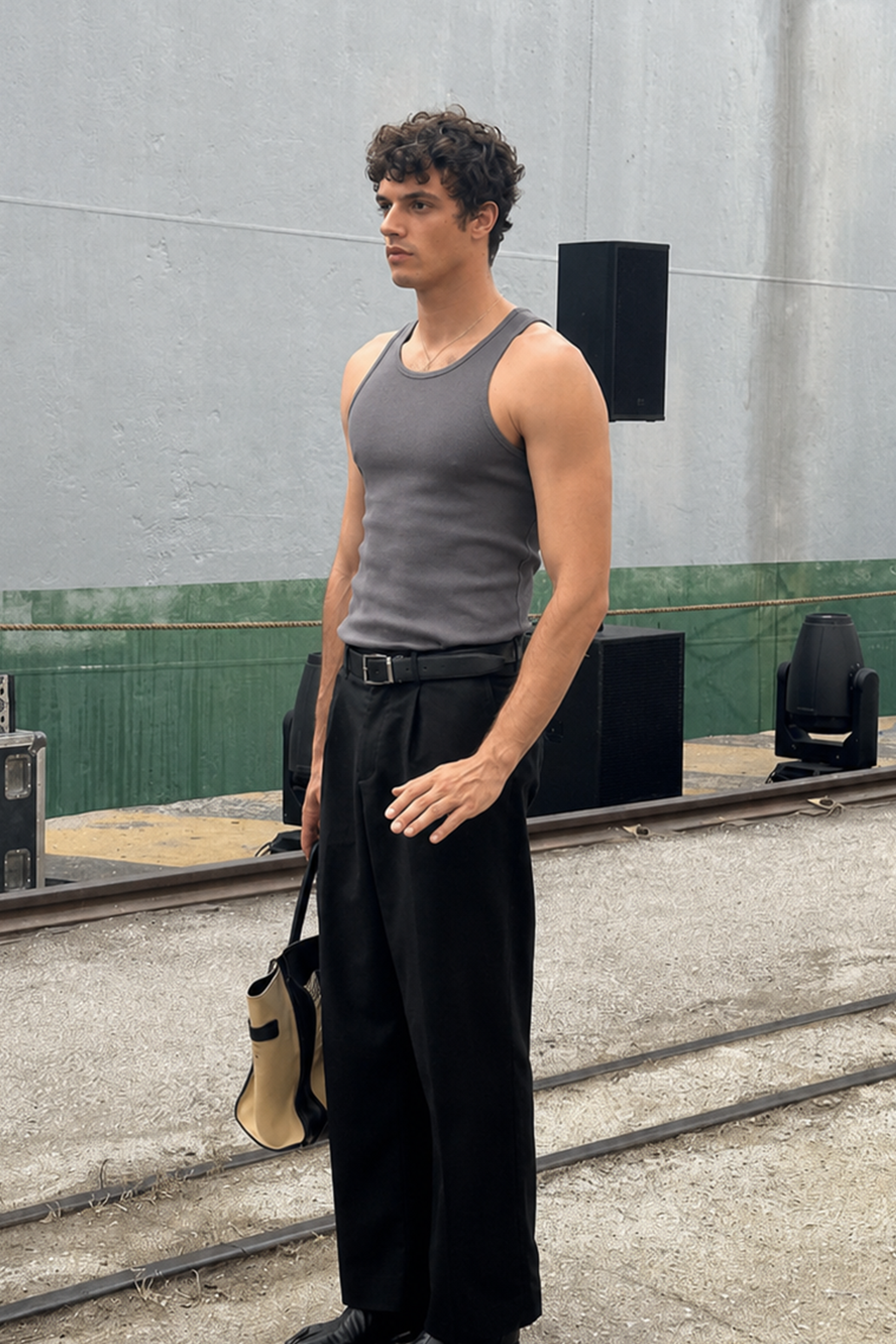 Slim Fit Kaşkorseli Esnek Düz  Erkek Sporcu Atlet
