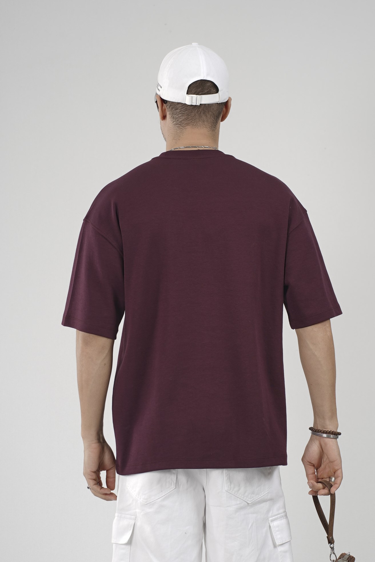 Vıntage Yazılı Bisiklet Yaka Oversize Kalıp Erkek Tişört