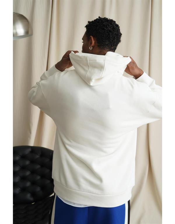 Erkek Kapuşonlu Enjeksiyon Baskılı İçi Şardonlu Sweatshirt