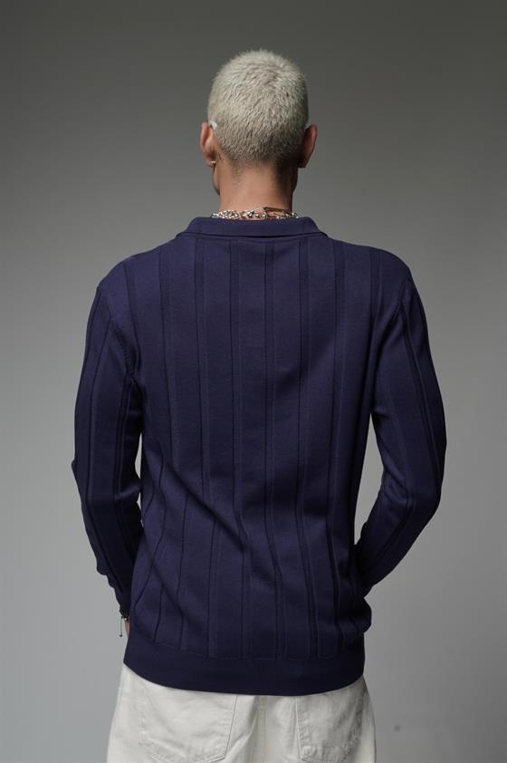 Fitilli Polo Yaka Kazak