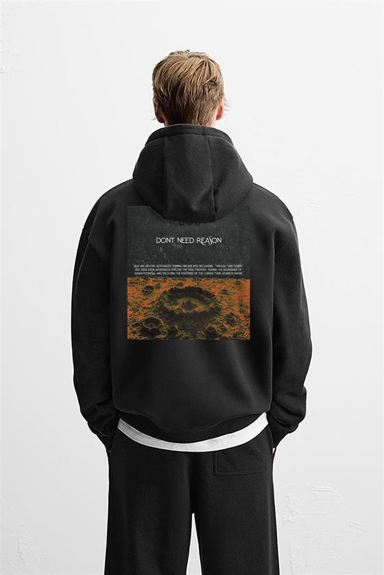 Kapuşonlu Dont Need Reason Baskılı Sweatshirt