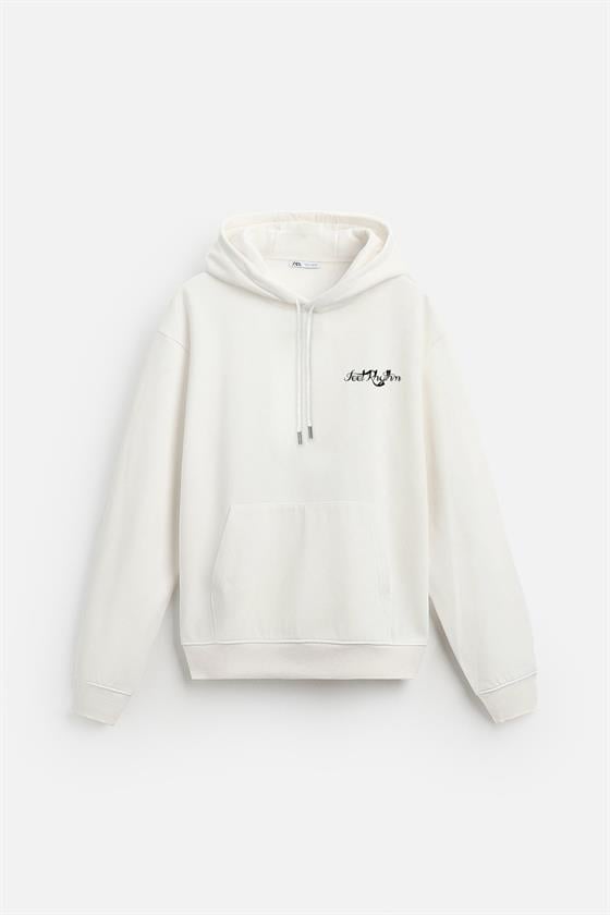 Kapuşonlu Elektro Man Baskılı Unisex Oversize Kalıp Hoodie