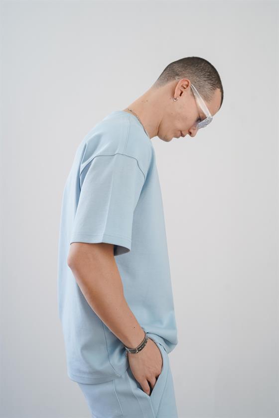 King Brich Baskılı Oversize Kalıp Unisex Şort Takım
