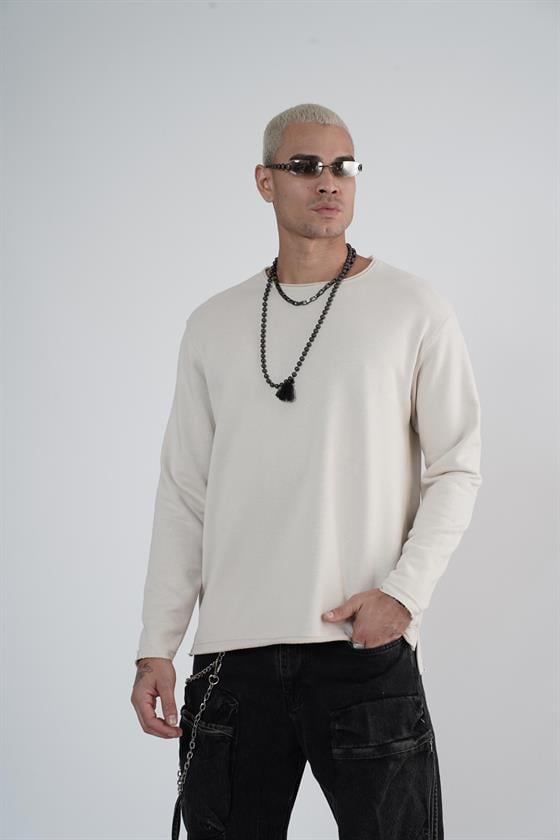 King Brich Pis Yaka Oversize Kalıp Erkek Sweatshirt