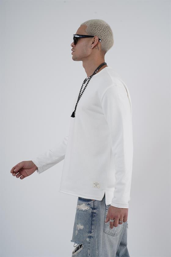 King Brich Pis Yaka Oversize Kalıp Erkek Sweatshirt